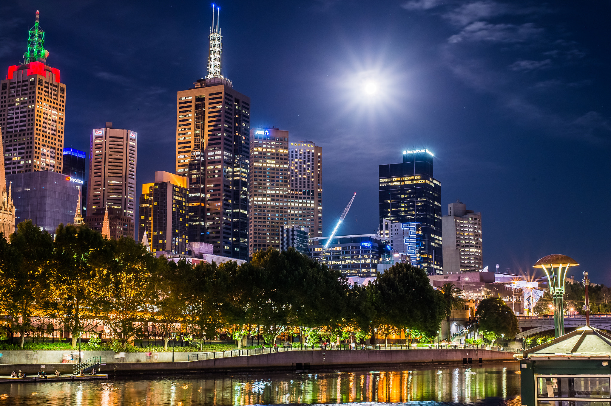 Nikon D4S + Nikon AF-S Nikkor 50mm F1.8G sample photo. Melbourne by night photography