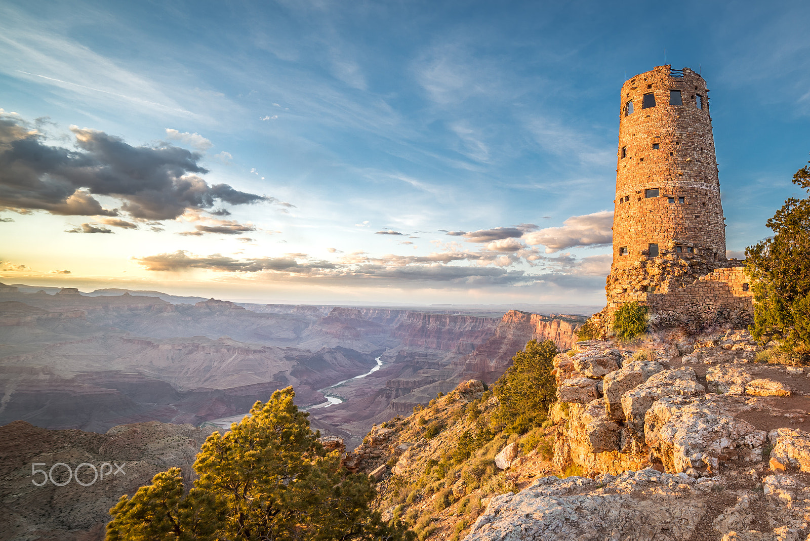 Nikon D600 + Samyang 14mm F2.8 ED AS IF UMC sample photo. Grand canyon desert view watchtower photography