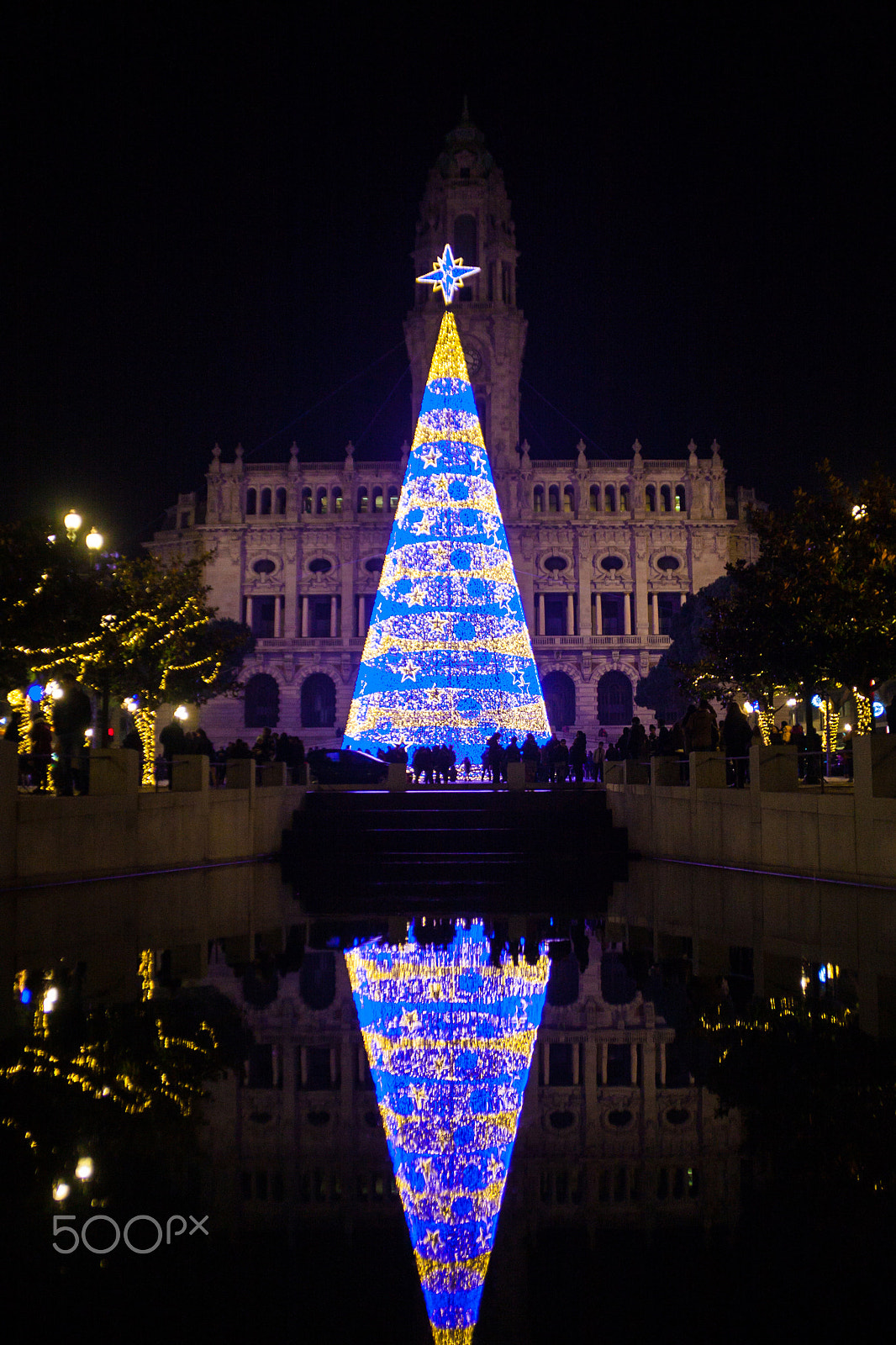 Canon EOS 40D sample photo. Aliados christmas lights photography