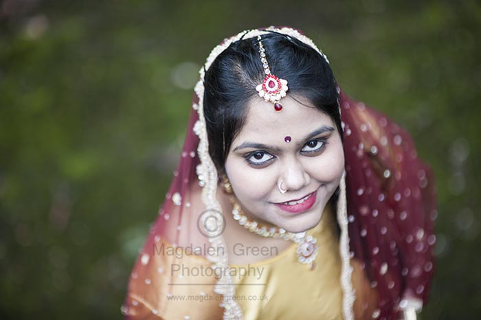 Nikon D700 + Sigma 85mm F1.4 EX DG HSM sample photo. Anisha - portrait  - traditional indian wedding outfit  - dundee photography