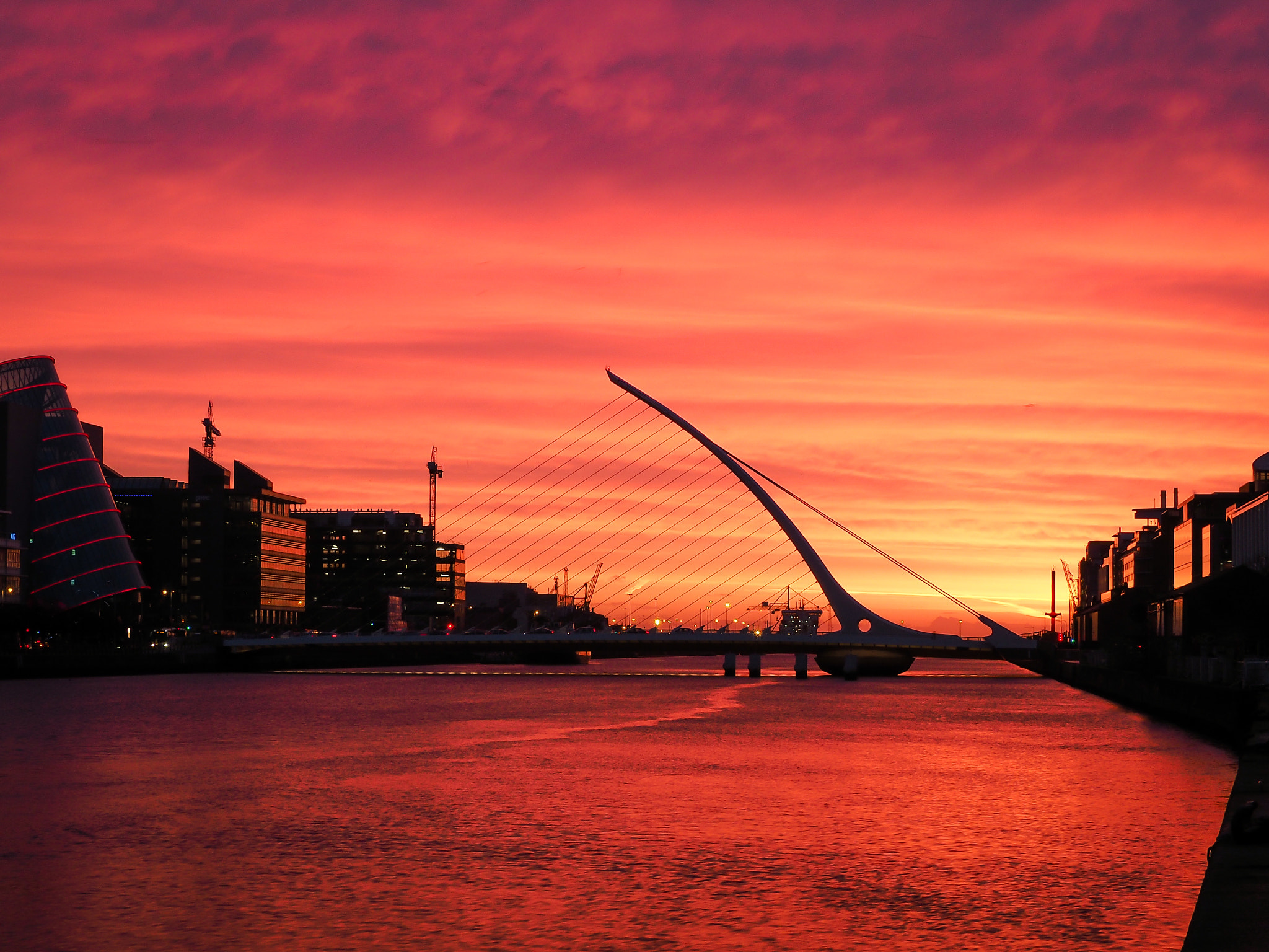 Olympus OM-D E-M10 sample photo. Sunrise in dublin photography