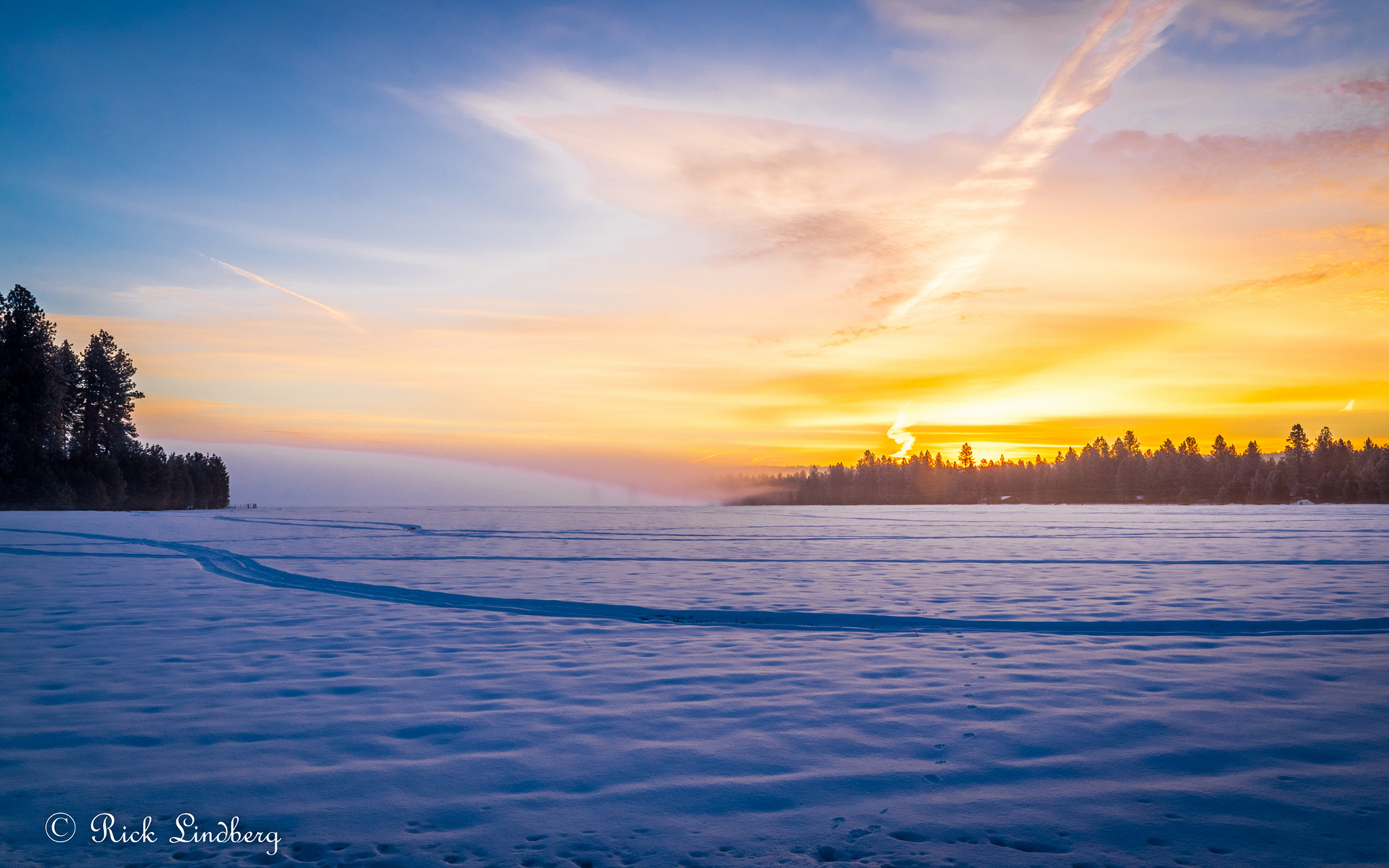 Pentax K-50 + A Series Lens sample photo. Snow tracks photography