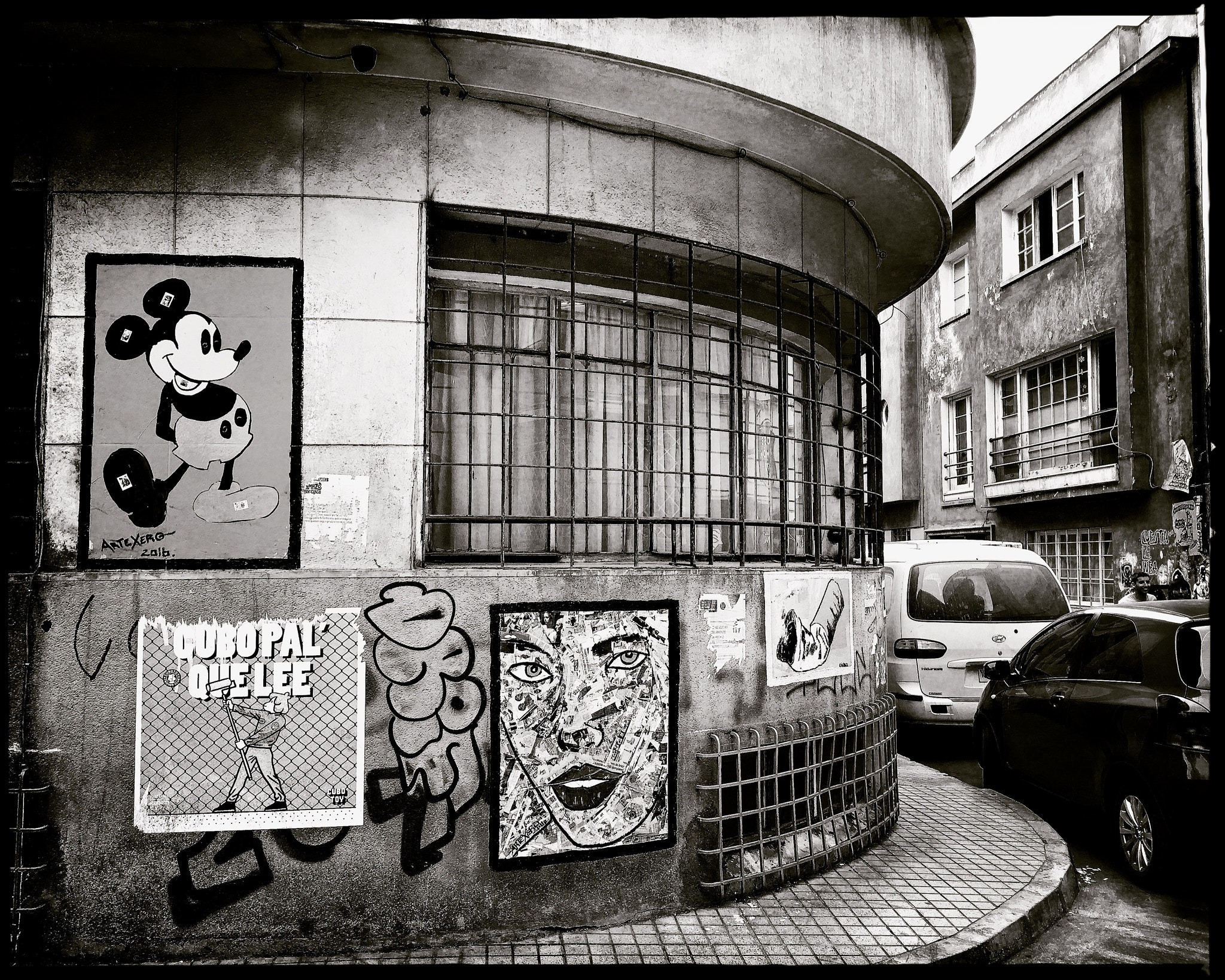 Hipstamatic 331 sample photo. Mickey mouse was here photography