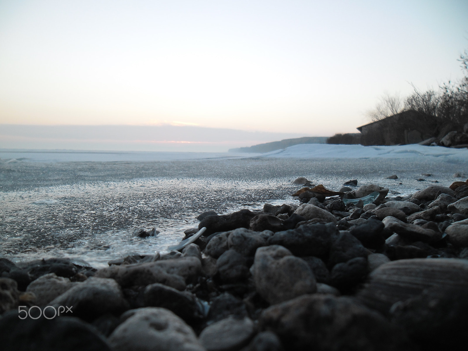 Samsung ES90/ ES91 sample photo. Frozen estuary... photography