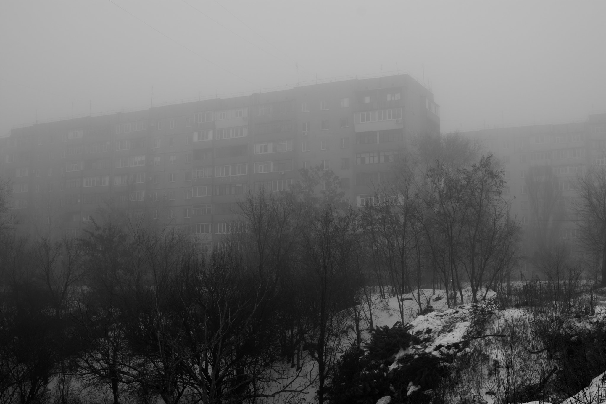 Nikon D7100 + AF Zoom-Nikkor 28-70mm f/3.5-4.5D sample photo. Winter walking: the mist photography
