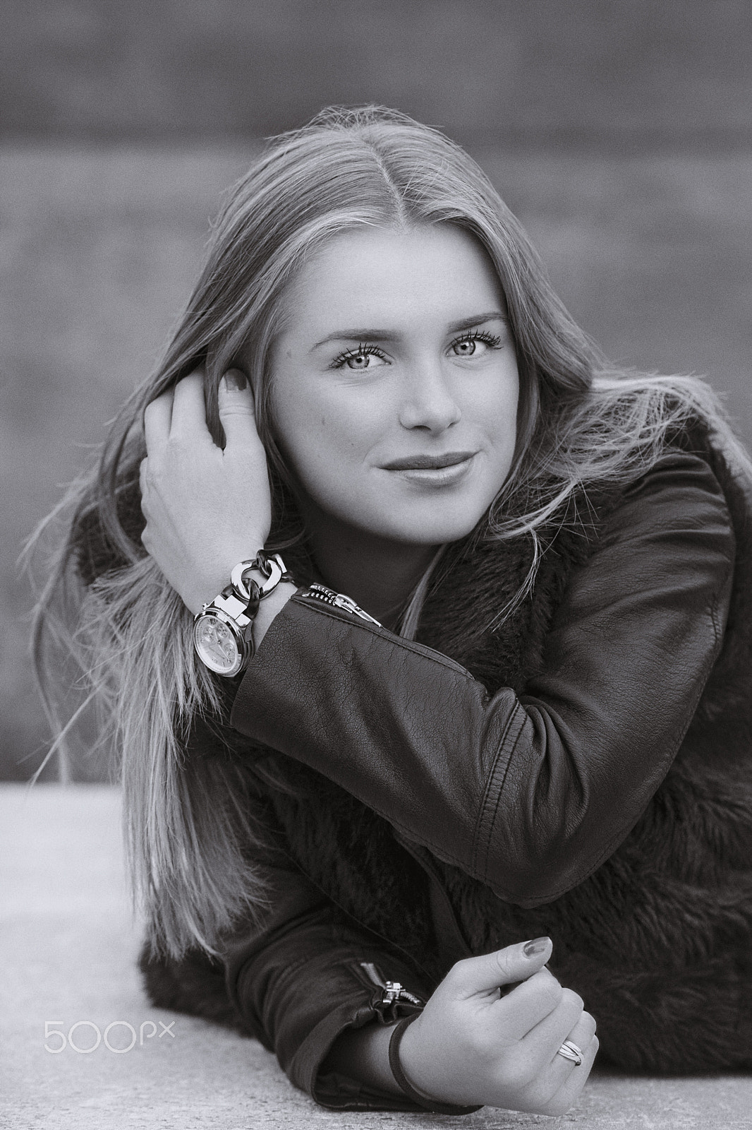 Nikon D3 sample photo. Maud a. b&w nik software photography