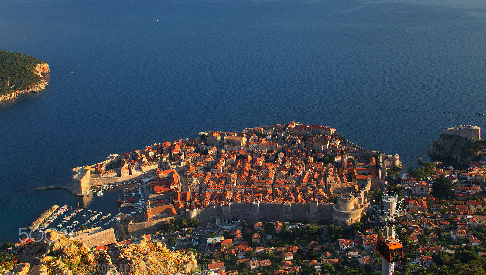 Canon EOS 60D sample photo. Sunset glow on dubrovnik photography