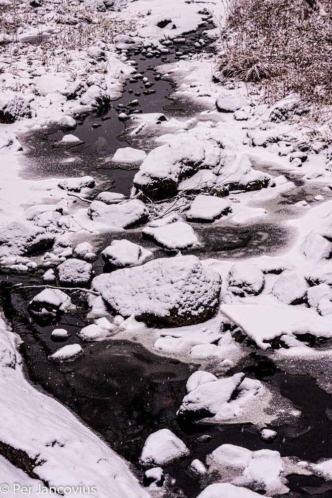 Canon EOS 40D + Tamron 16-300mm F3.5-6.3 Di II VC PZD Macro sample photo. Winter creek photography