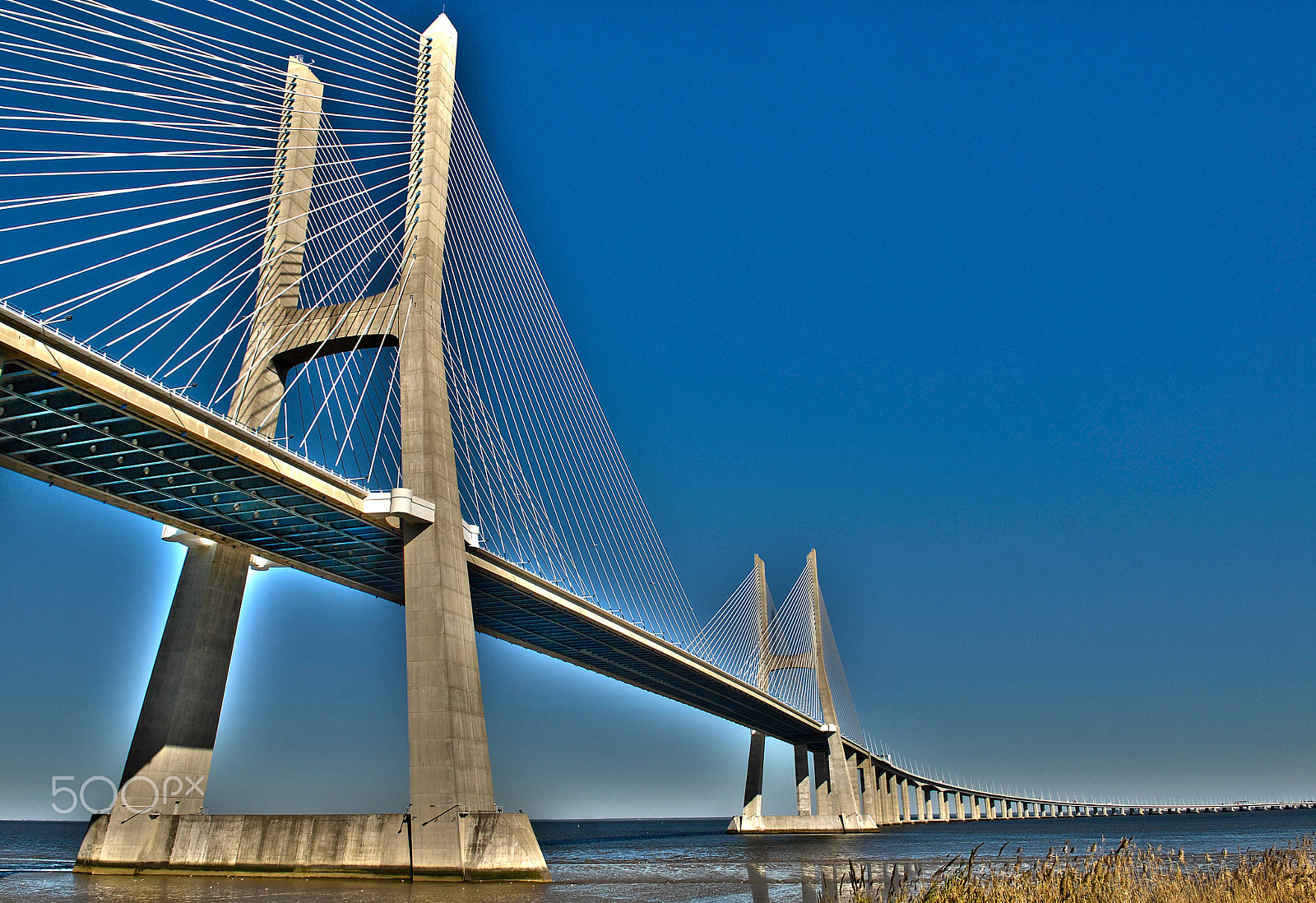 Nikon D200 sample photo. Bridge lisboa photography