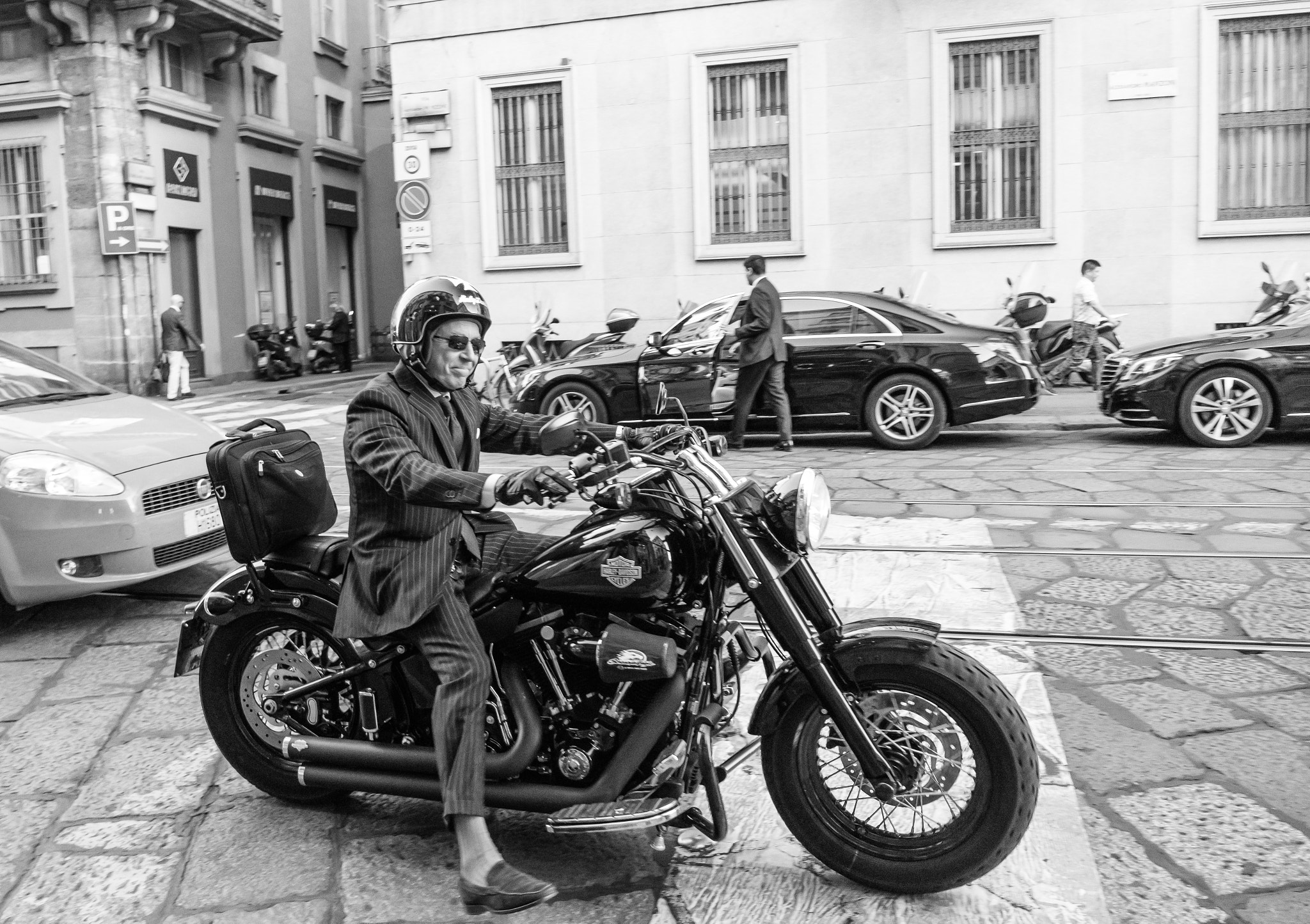 Canon EF-M 11-22mm F4-5.6 IS STM sample photo. Biker photography