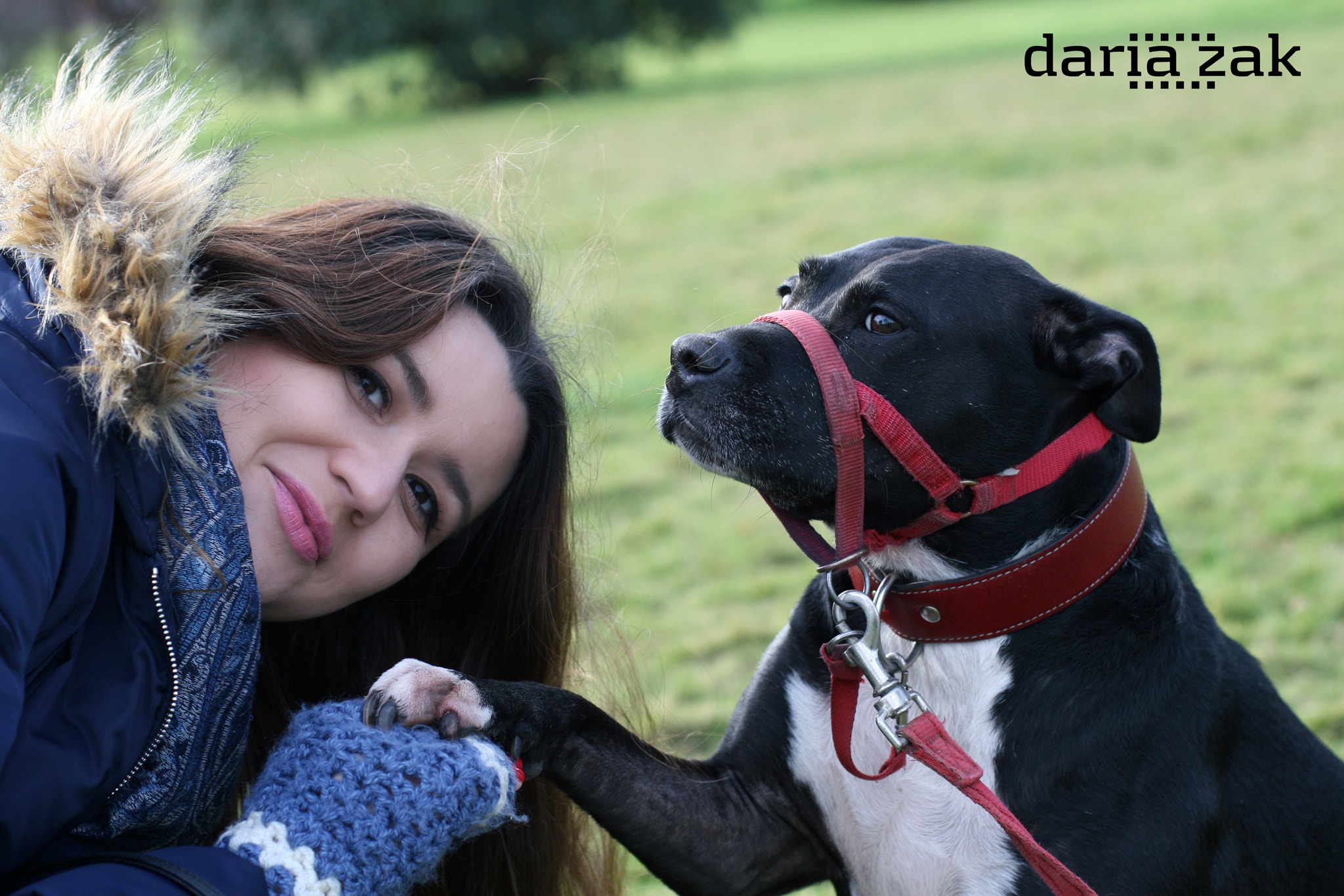 Canon EOS 30D sample photo. Marta and my dog :) photography
