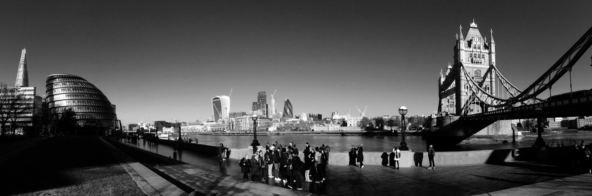 Apple iPad mini 3 sample photo. London landmarks - mono photography
