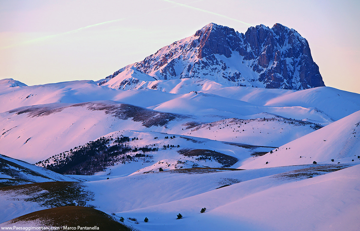 Pentax smc DA 50-200mm F4-5.6 ED WR sample photo. Last light on corno grande photography