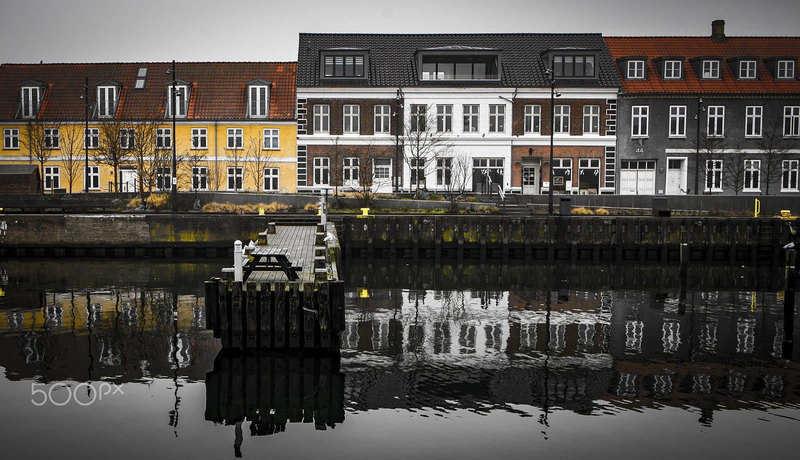 Canon EOS 6D + Tamron SP 35mm F1.8 Di VC USD sample photo. Fredericia, old harbor photography