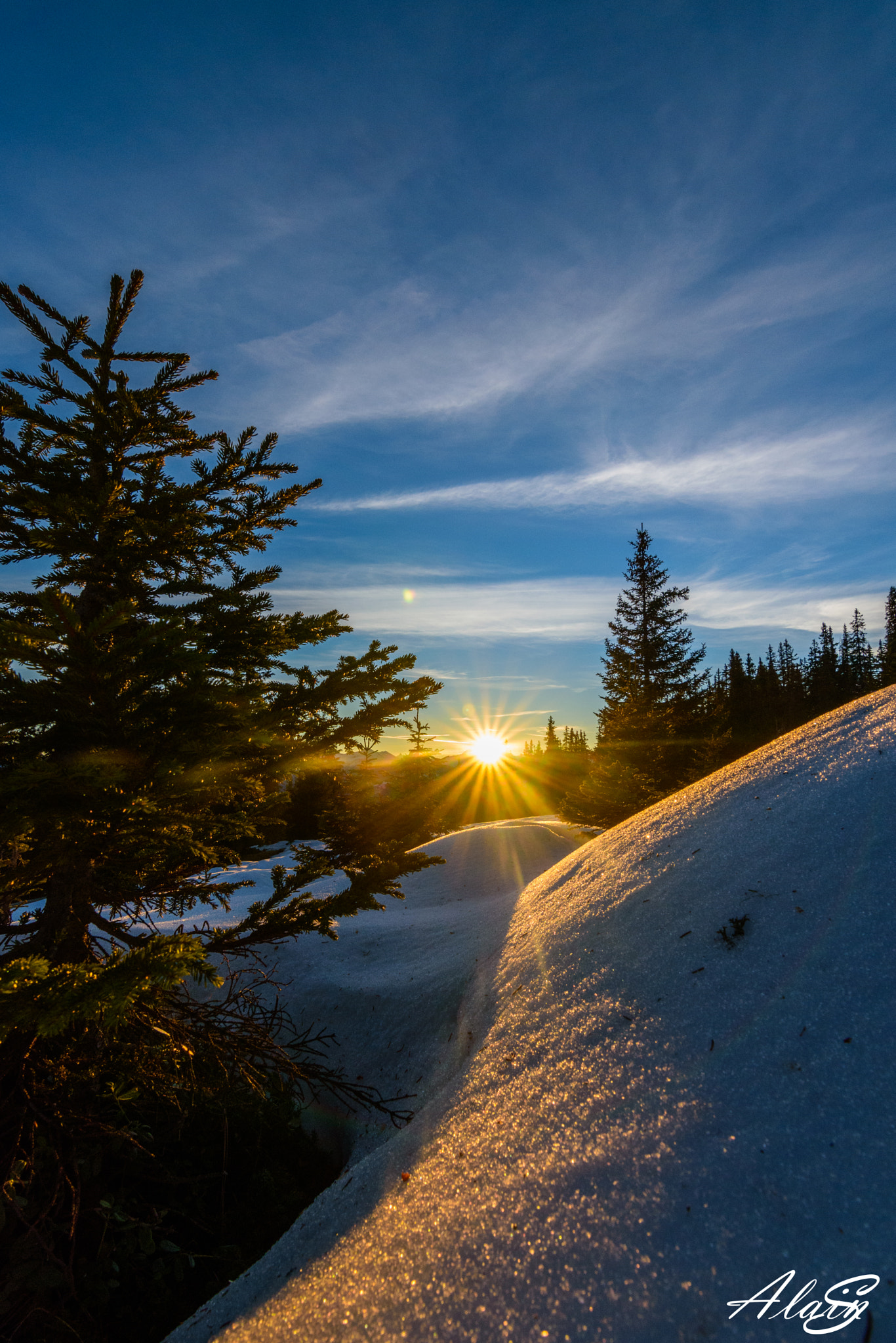 Nikon D5500 sample photo. Sunrise in laax photography