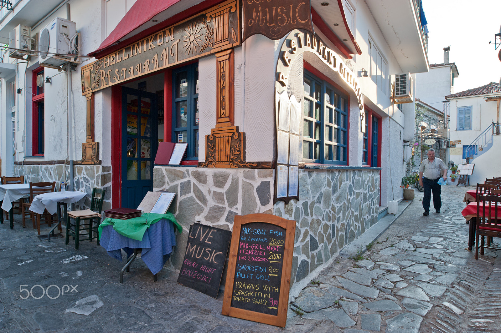 Nikon PC-E Nikkor 24mm F3.5D ED Tilt-Shift sample photo. Hellinikon restaurant photography