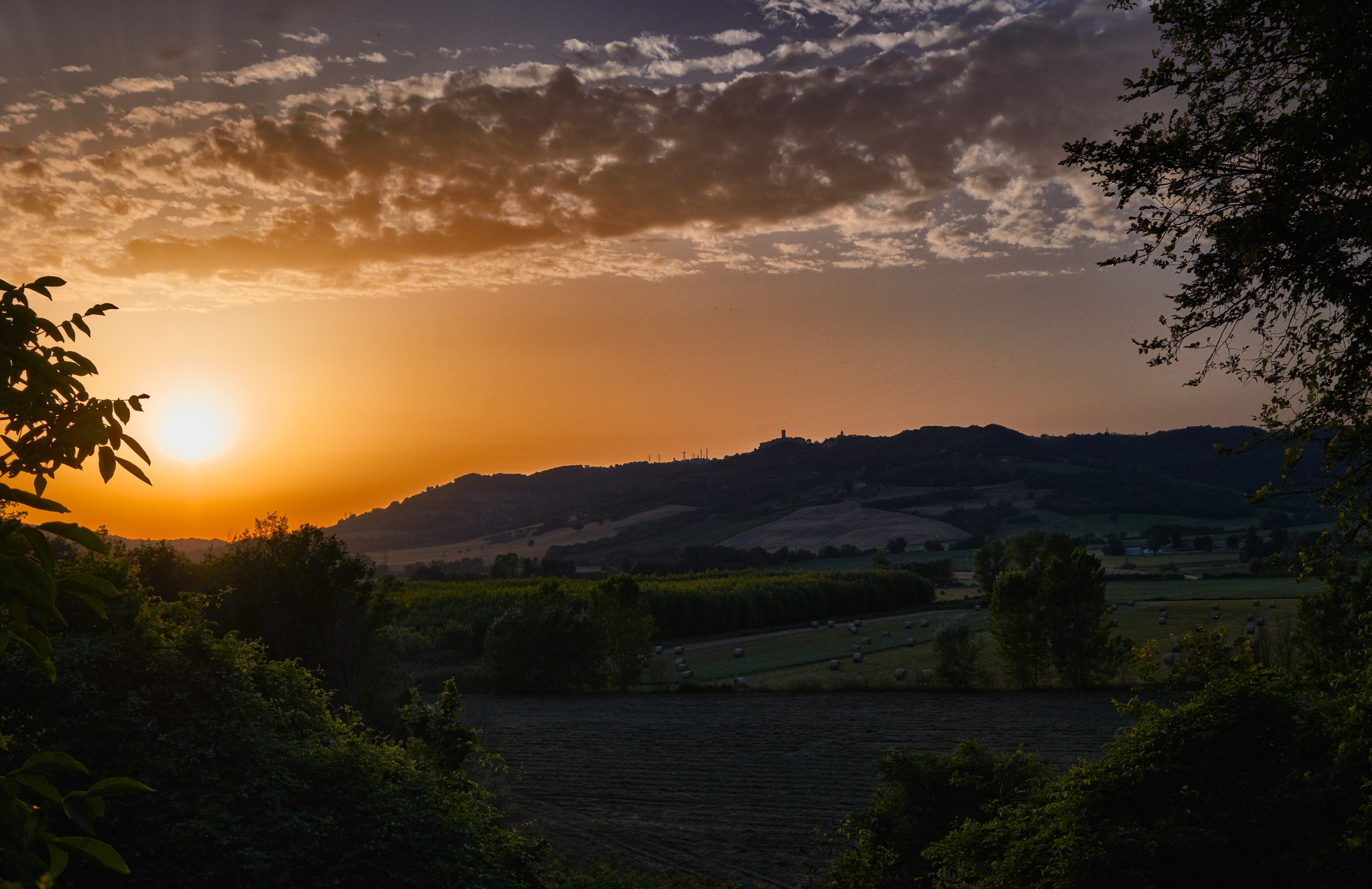 Nikon D800E sample photo. Otricoli italy sunset photography