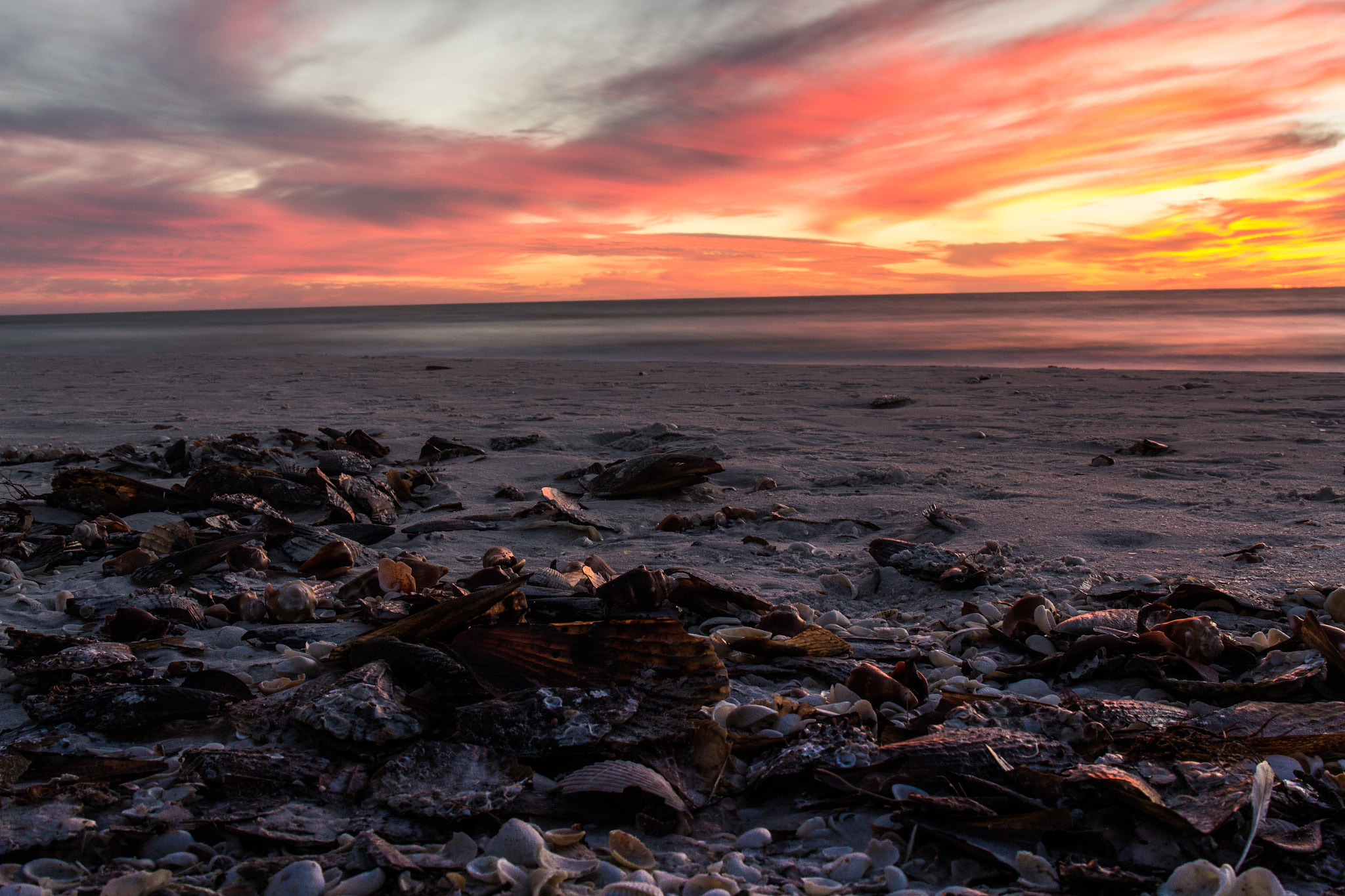 Canon EF 24-70mm F4L IS USM sample photo. Marco island sunset photography