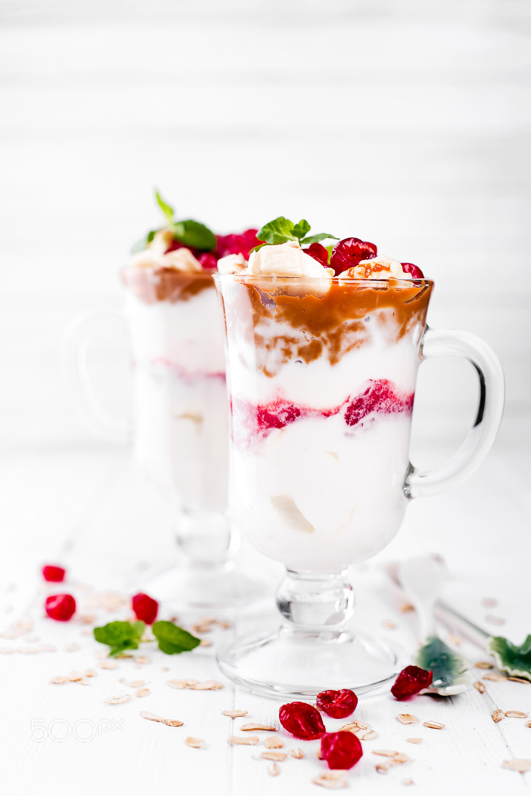 Nikon D610 + AF Nikkor 50mm f/1.8 sample photo. Dessert in a glass photography