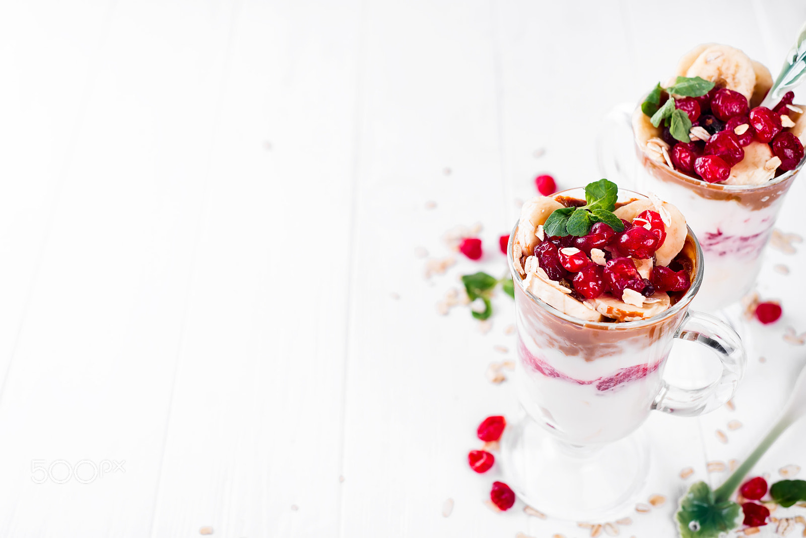 Nikon D610 + AF Nikkor 50mm f/1.8 sample photo. Dessert in a glass photography