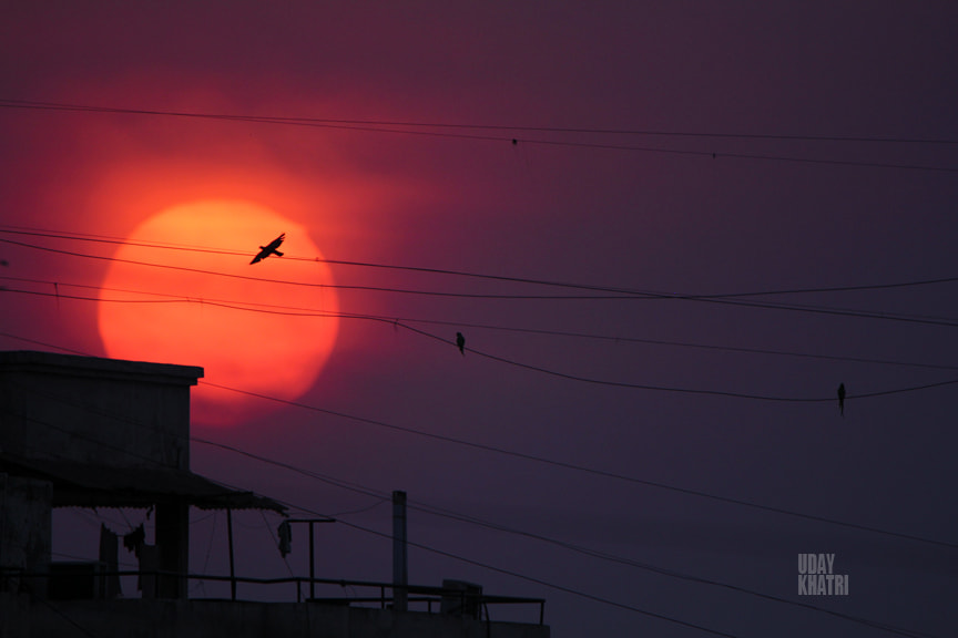 Canon EOS 60D + Tamron SP 150-600mm F5-6.3 Di VC USD sample photo. Sunset from my windows photography