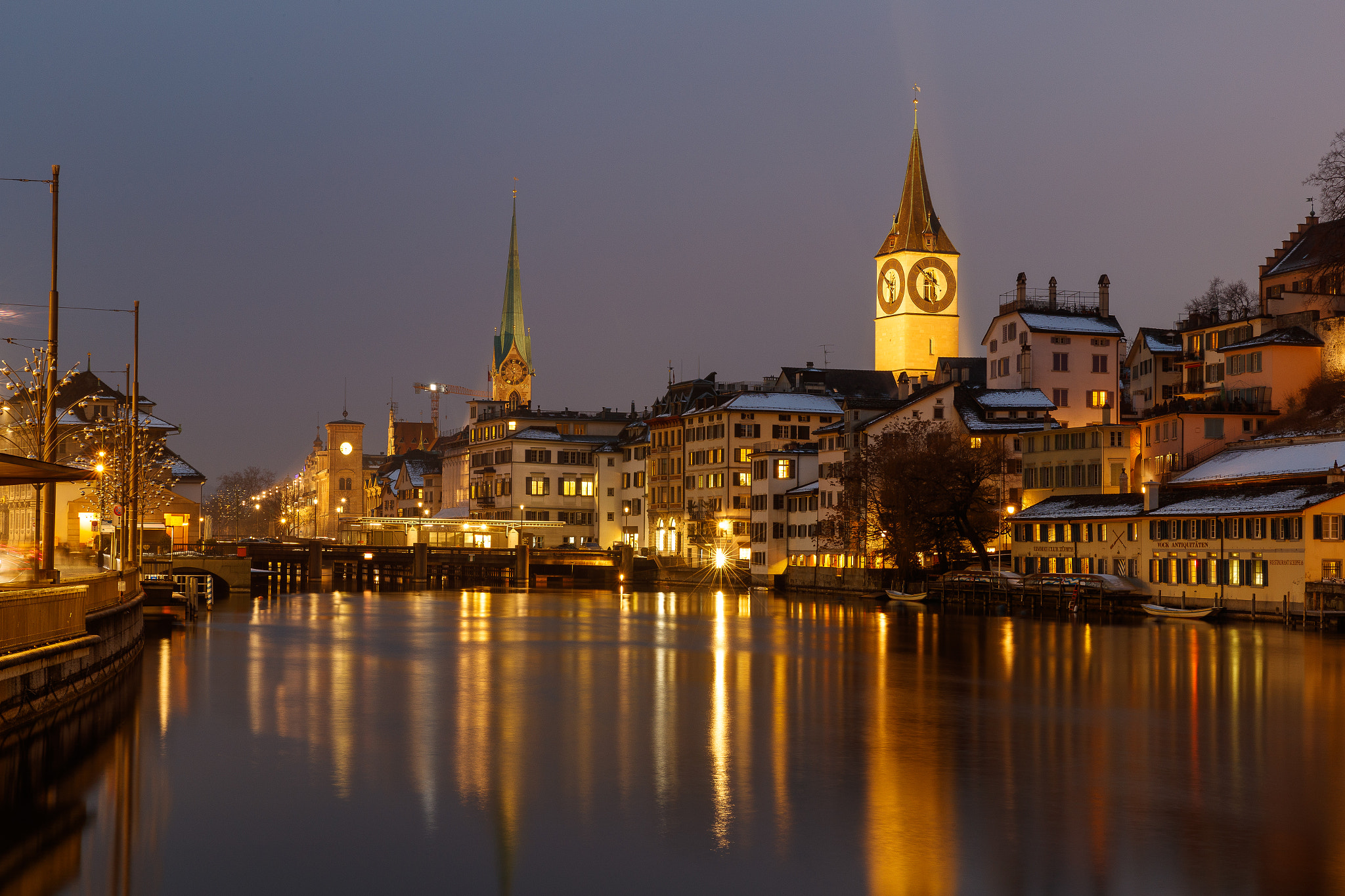 Canon EOS-1D X Mark II sample photo. Zürich at night photography
