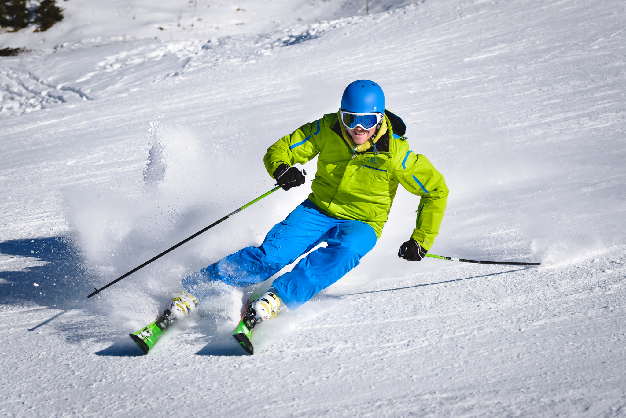 Tamron SP 70-200mm F2.8 Di VC USD sample photo. Skiing with style photography