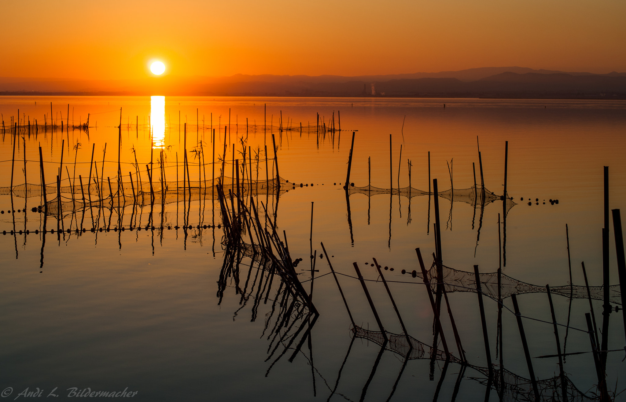 Nikon D700 sample photo. Sundown ~ albufera park ~~~~~ photography