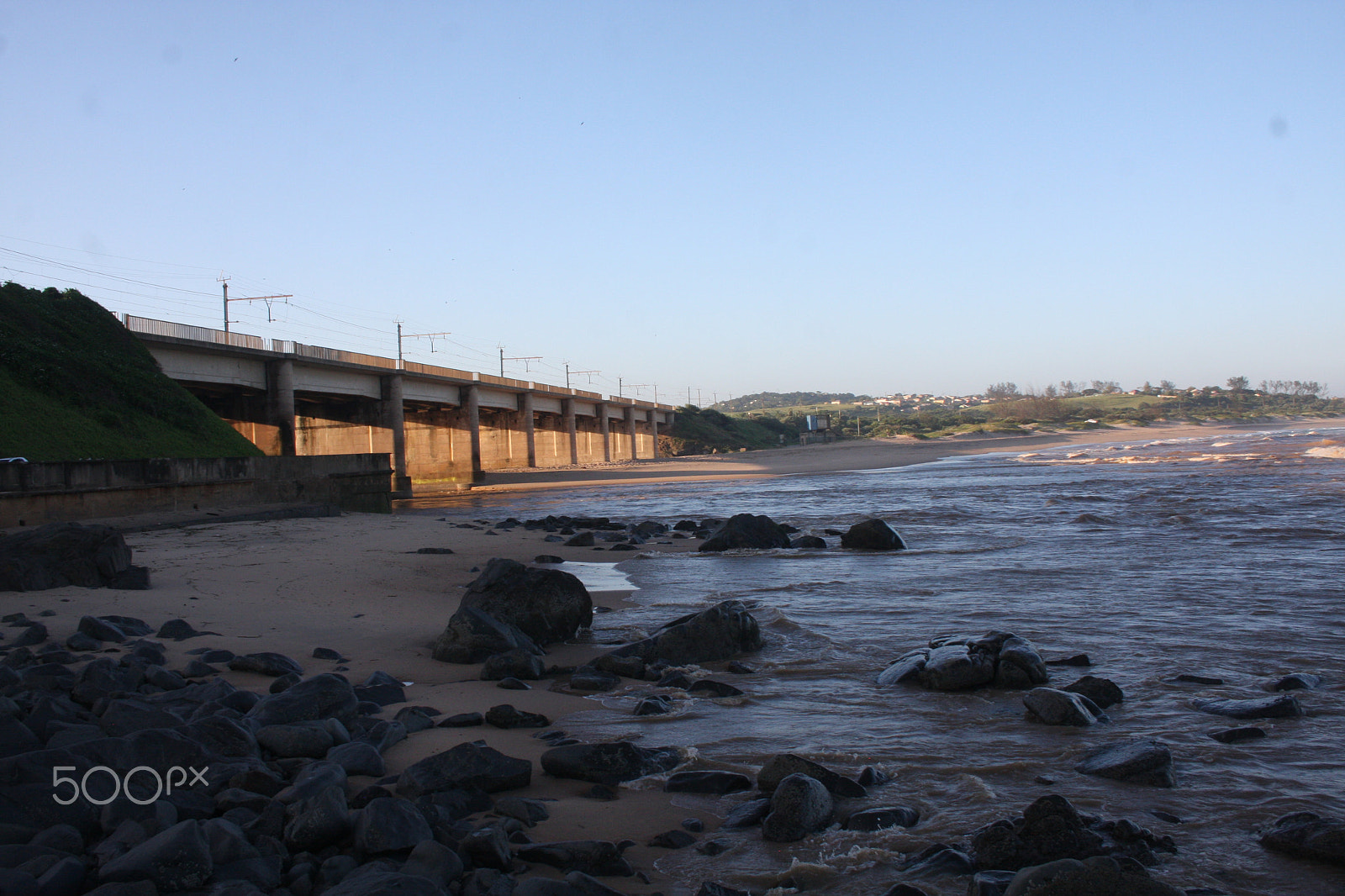 Canon EF-S 18-55mm F3.5-5.6 II sample photo. Bridge over umkomaas river photography
