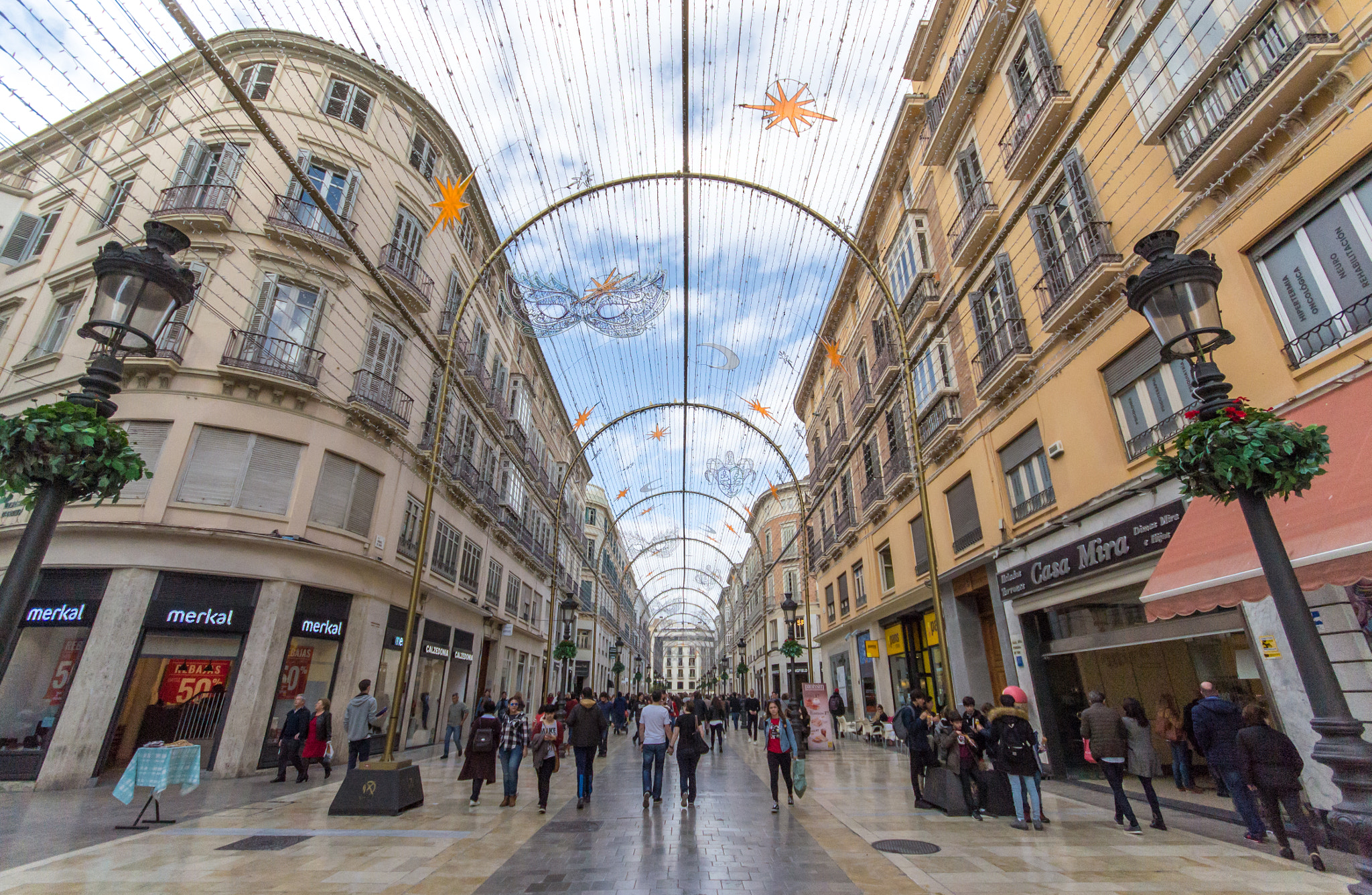 Sigma 10-20mm F4-5.6 EX DC HSM sample photo. Streets and plazas of málaga photography