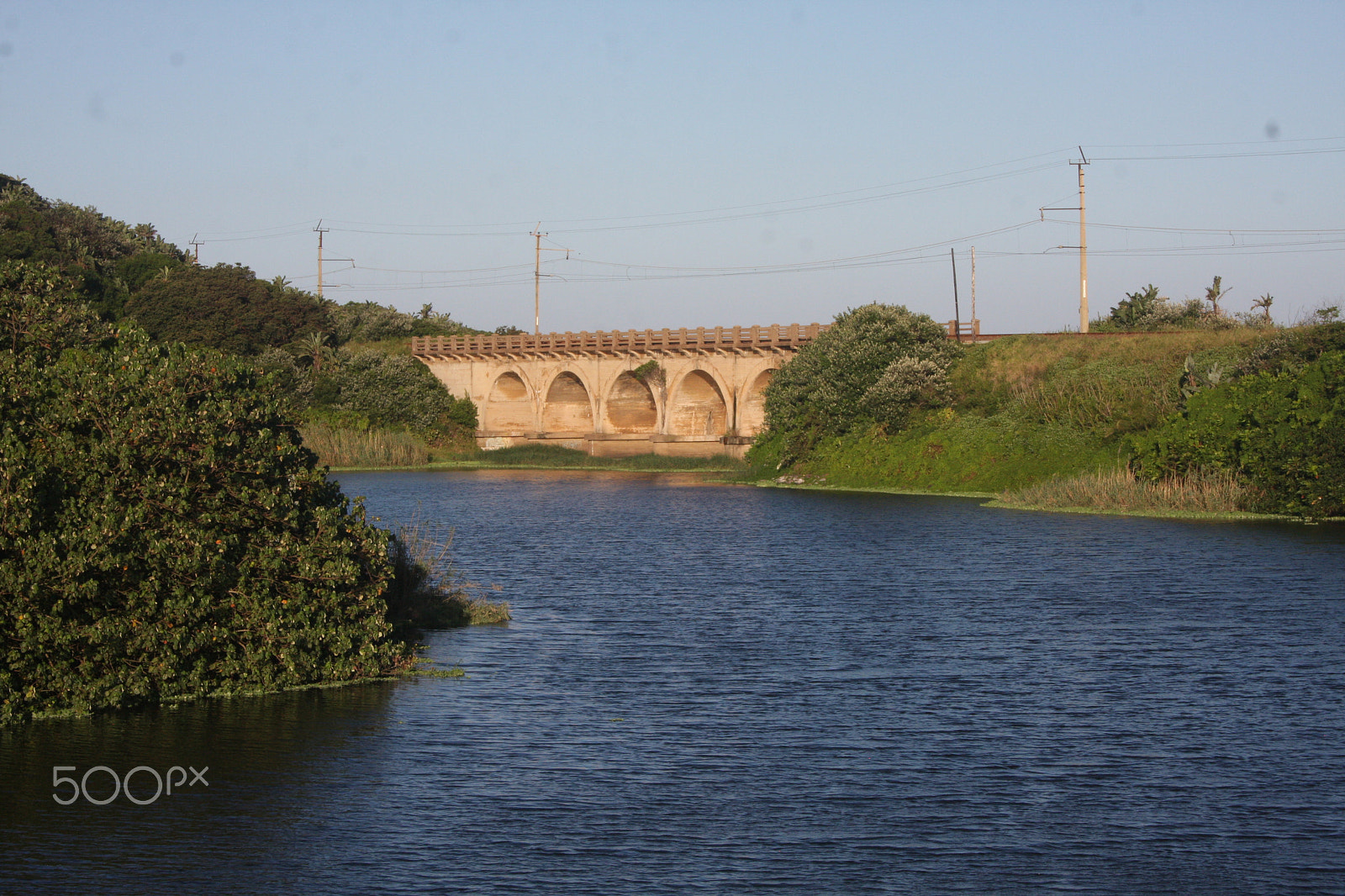 Canon EF-S 18-55mm F3.5-5.6 II sample photo. Railway bridge over the mhlongwana river photography