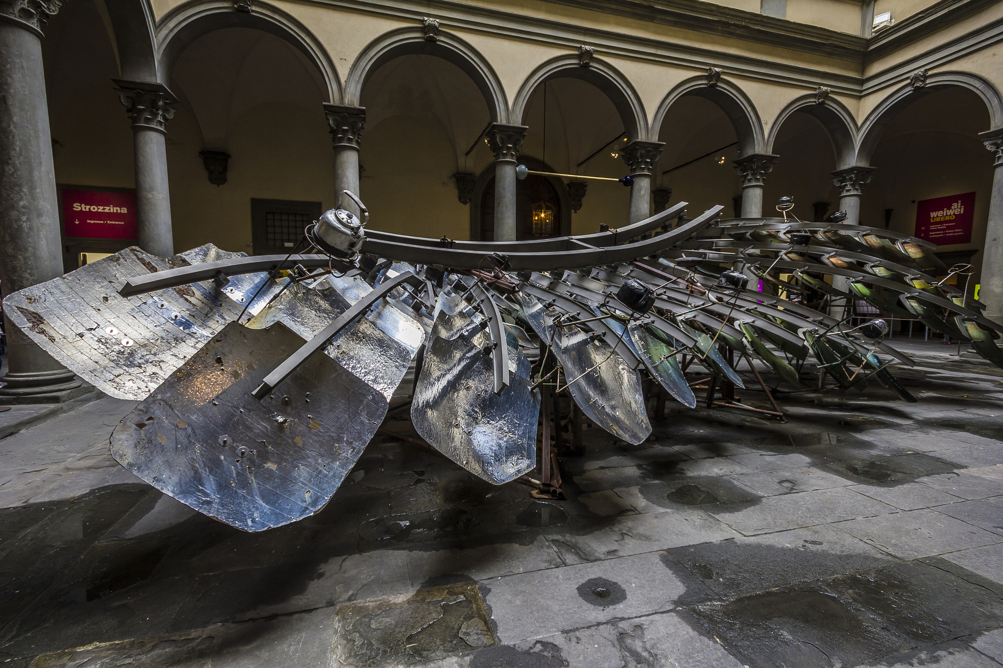 Canon EOS 550D (EOS Rebel T2i / EOS Kiss X4) + Sigma 10-20mm F4-5.6 EX DC HSM sample photo. Ai weiwei in florence photography