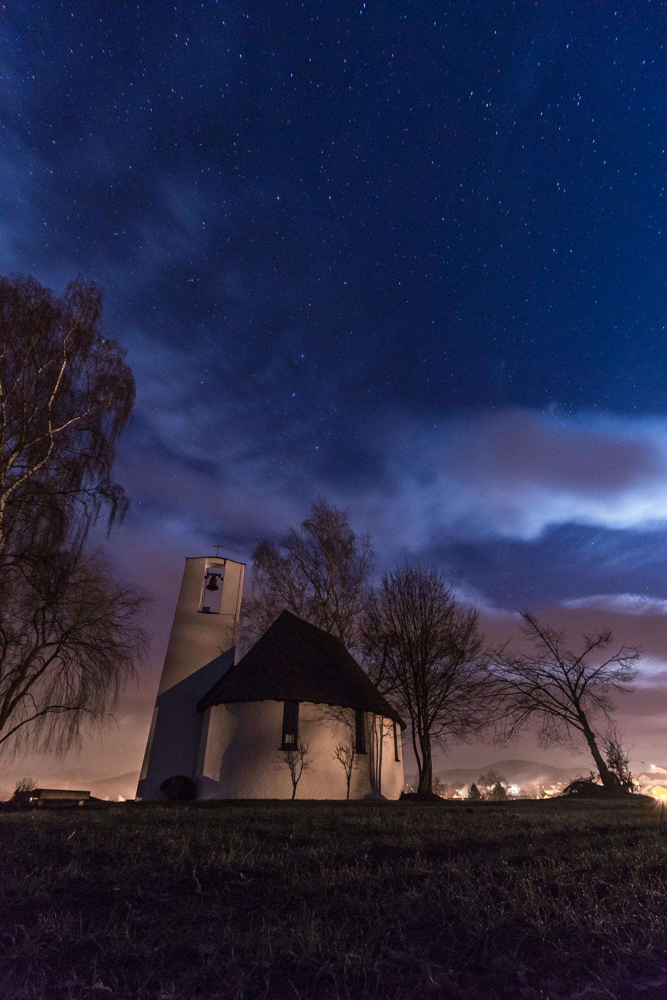 Sony a7R + Sony DT 50mm F1.8 SAM sample photo. Church by night photography