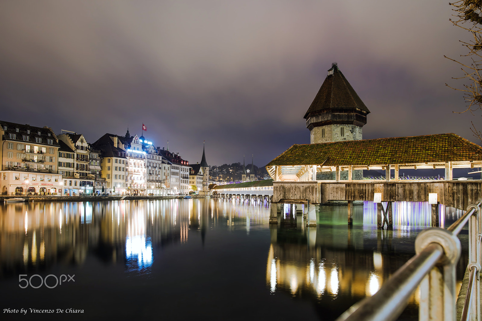 Canon EOS 5DS + Sigma 24-35mm F2 DG HSM Art sample photo. Luzern by night photography