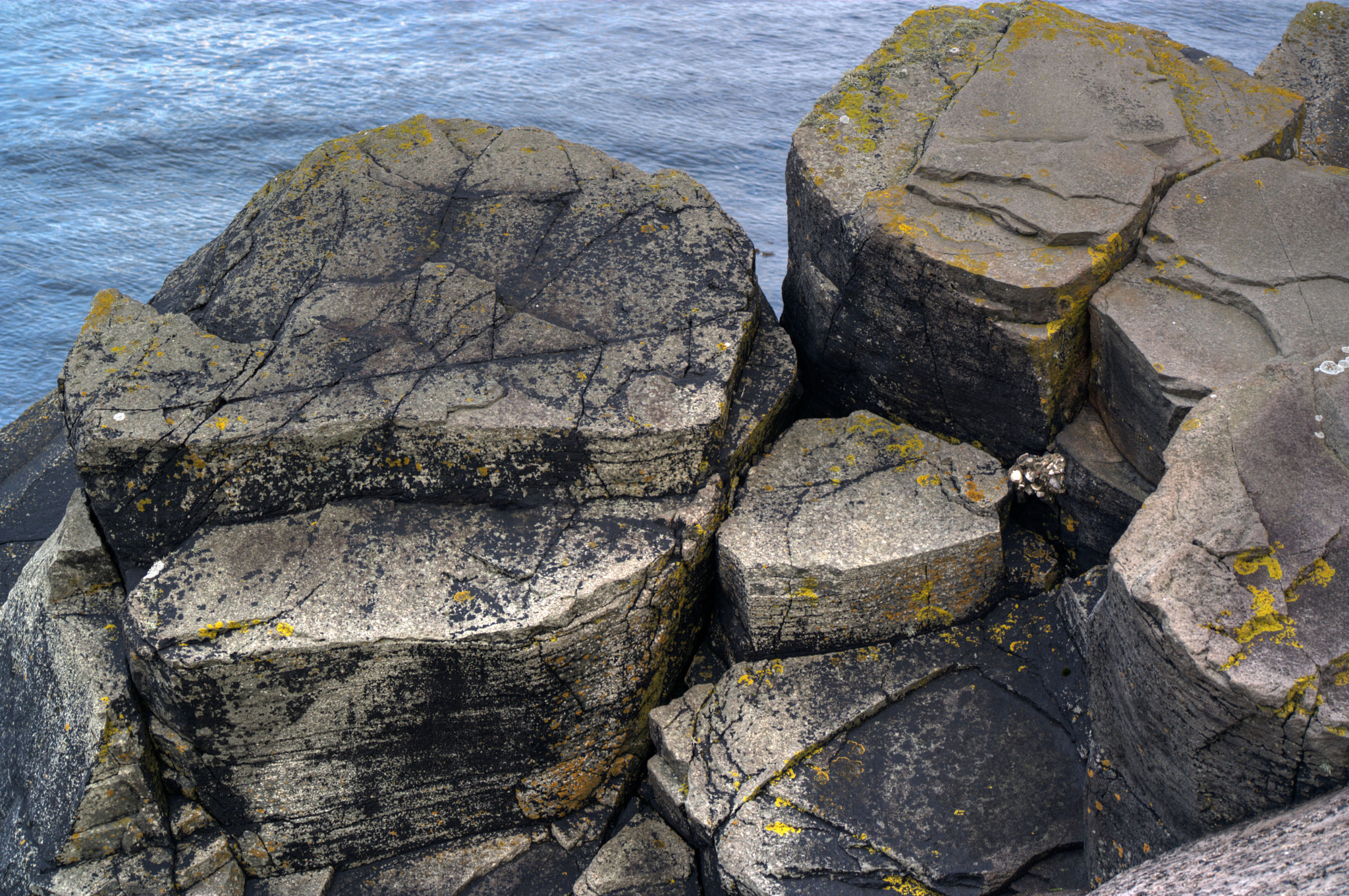 Samsung NX 50-200mm F4-5.6 ED OIS sample photo. Ballygally head outcrop 3 photography