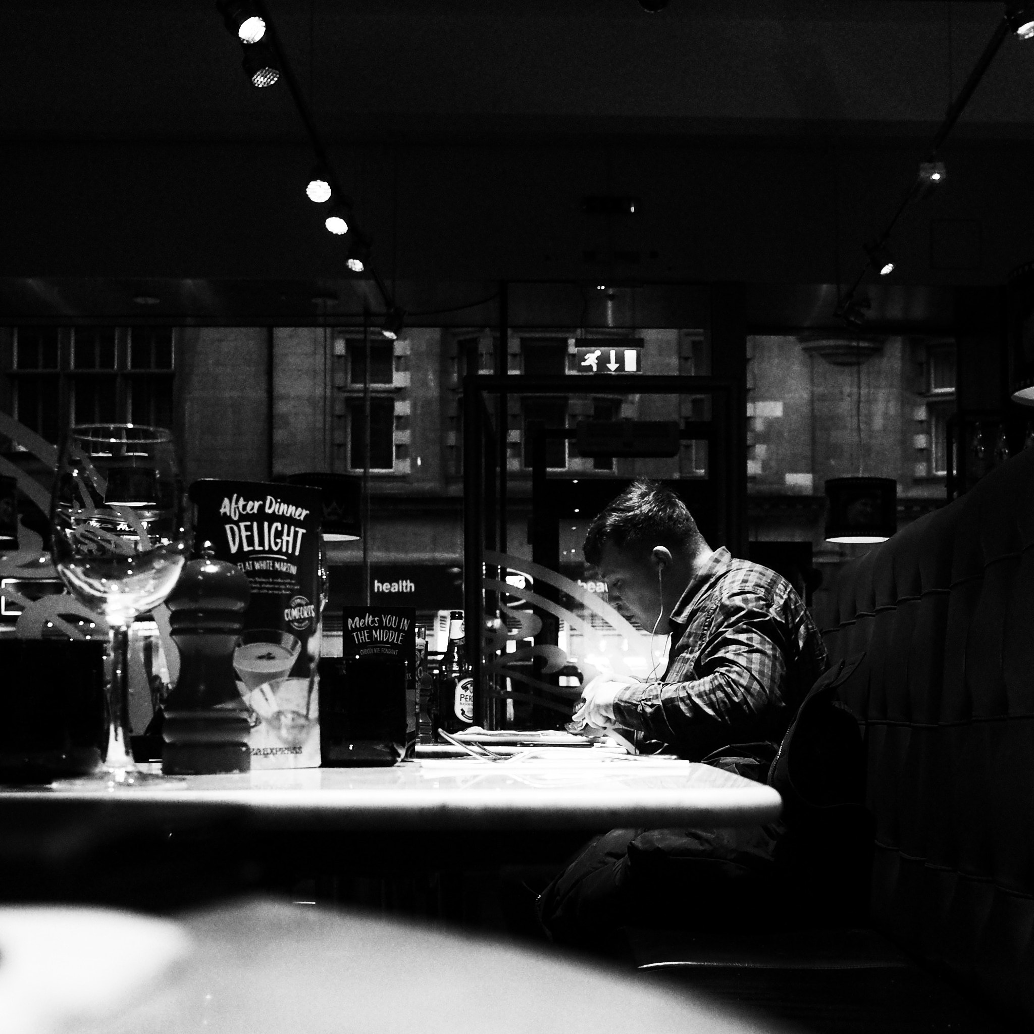 Ricoh GR + GR Lens sample photo. Lone diner photography