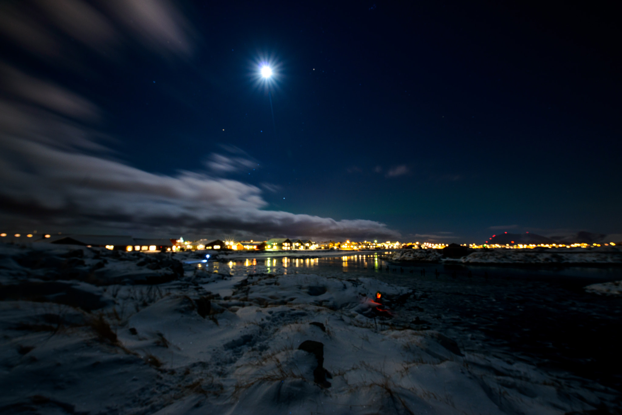 Tamron SP 15-30mm F2.8 Di VC USD sample photo. Andenes in the moonlight photography