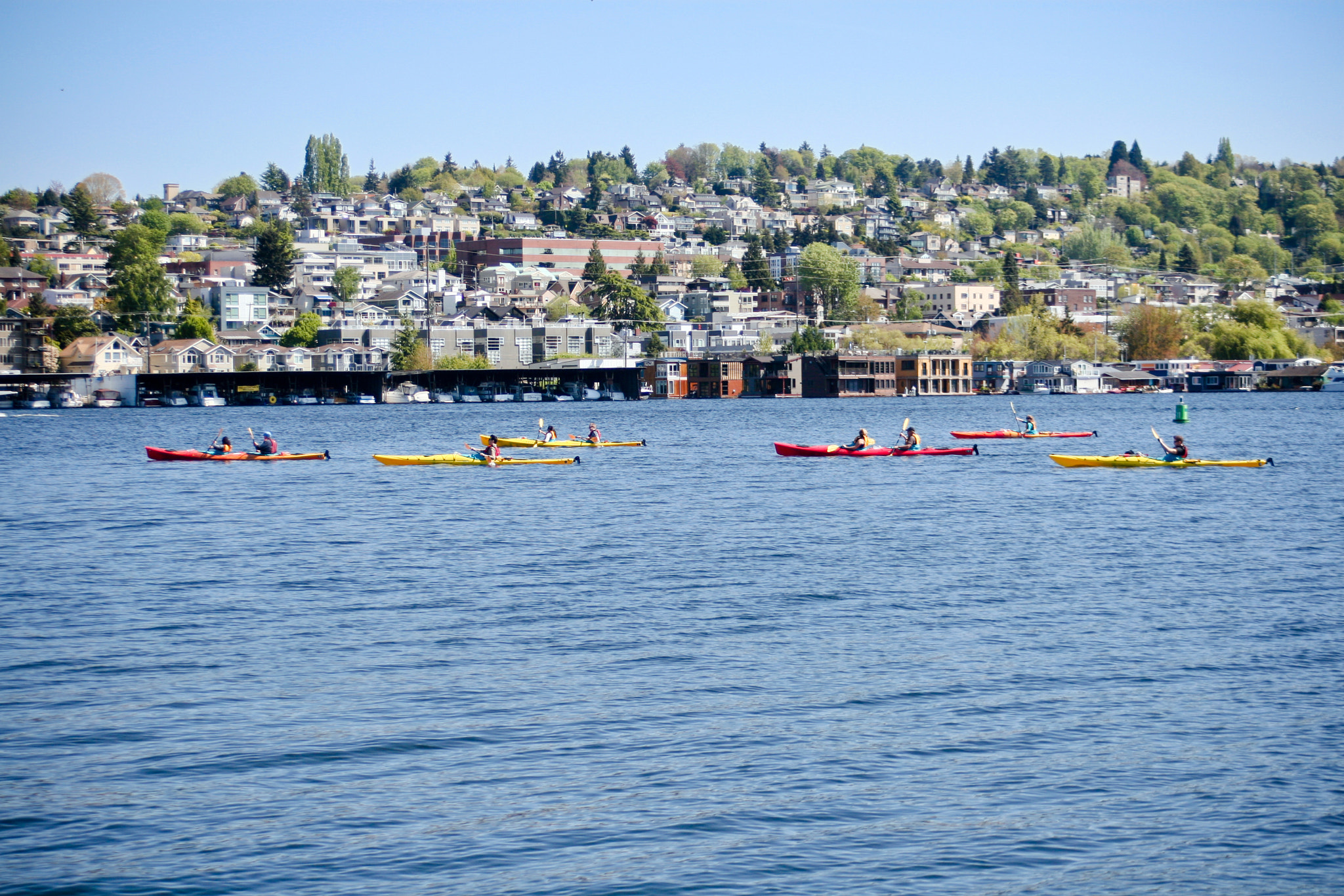 EF35-80mm f/4-5.6 sample photo. Kayaks on lake union photography