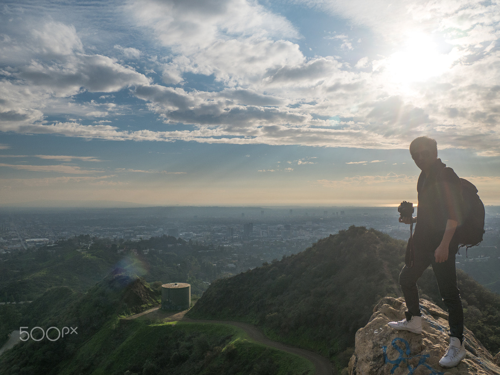 Olympus OM-D E-M5 II sample photo. The literally top of the rock - los angeles photography