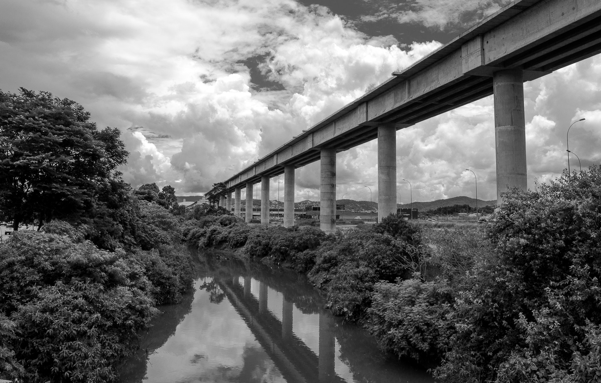 Olympus OM-D E-M5 sample photo. Suspended railway line photography