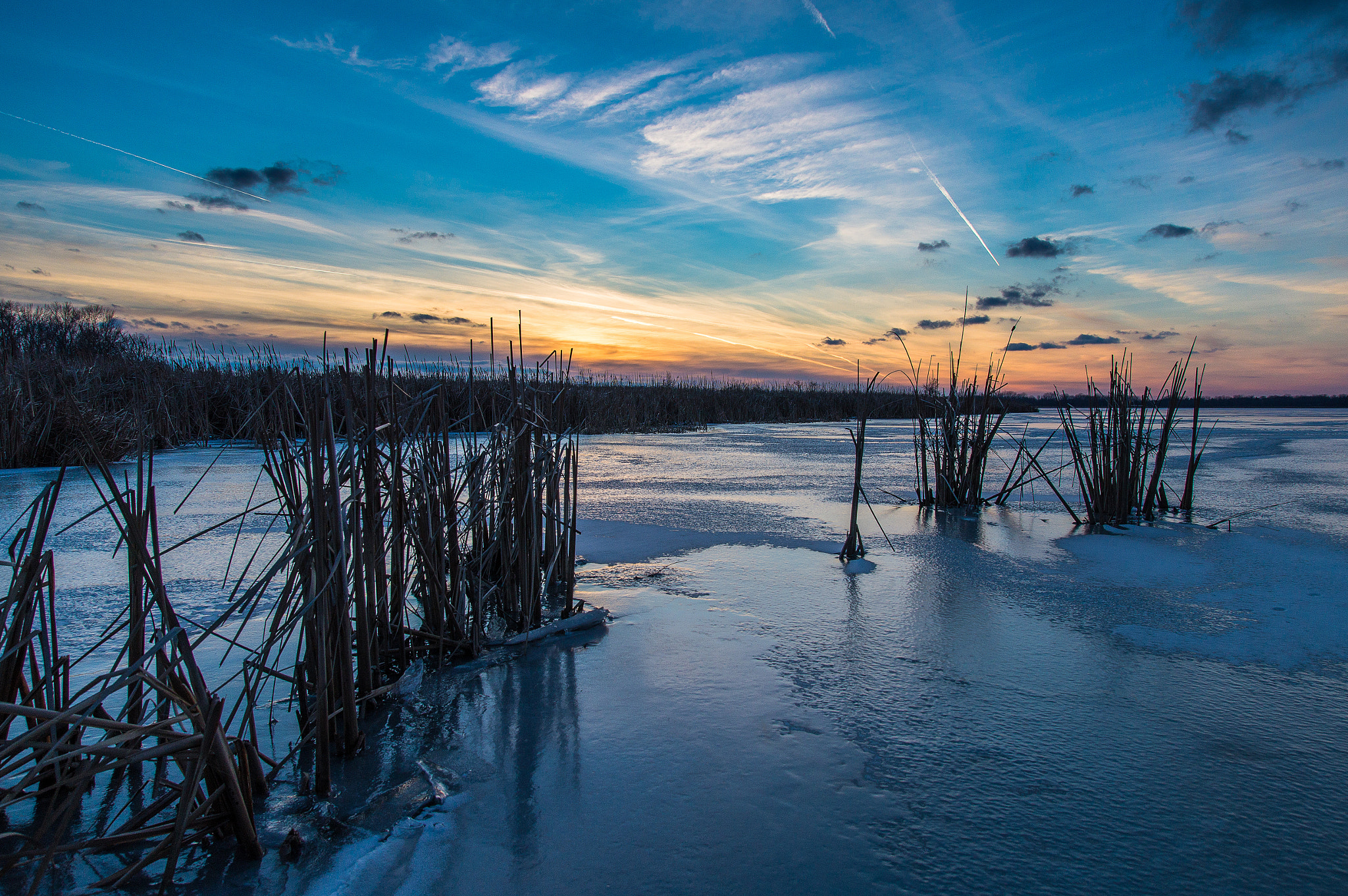 Sony SLT-A57 sample photo. Winter sunset photography