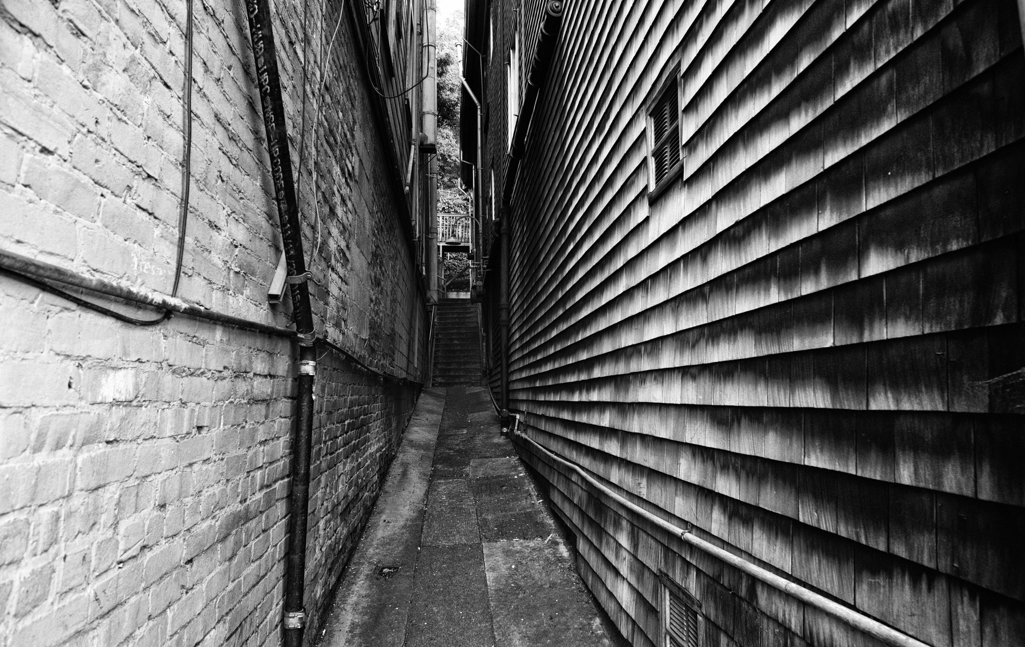 Fujifilm XF 14mm F2.8 R sample photo. An alley near sausalito downtown photography