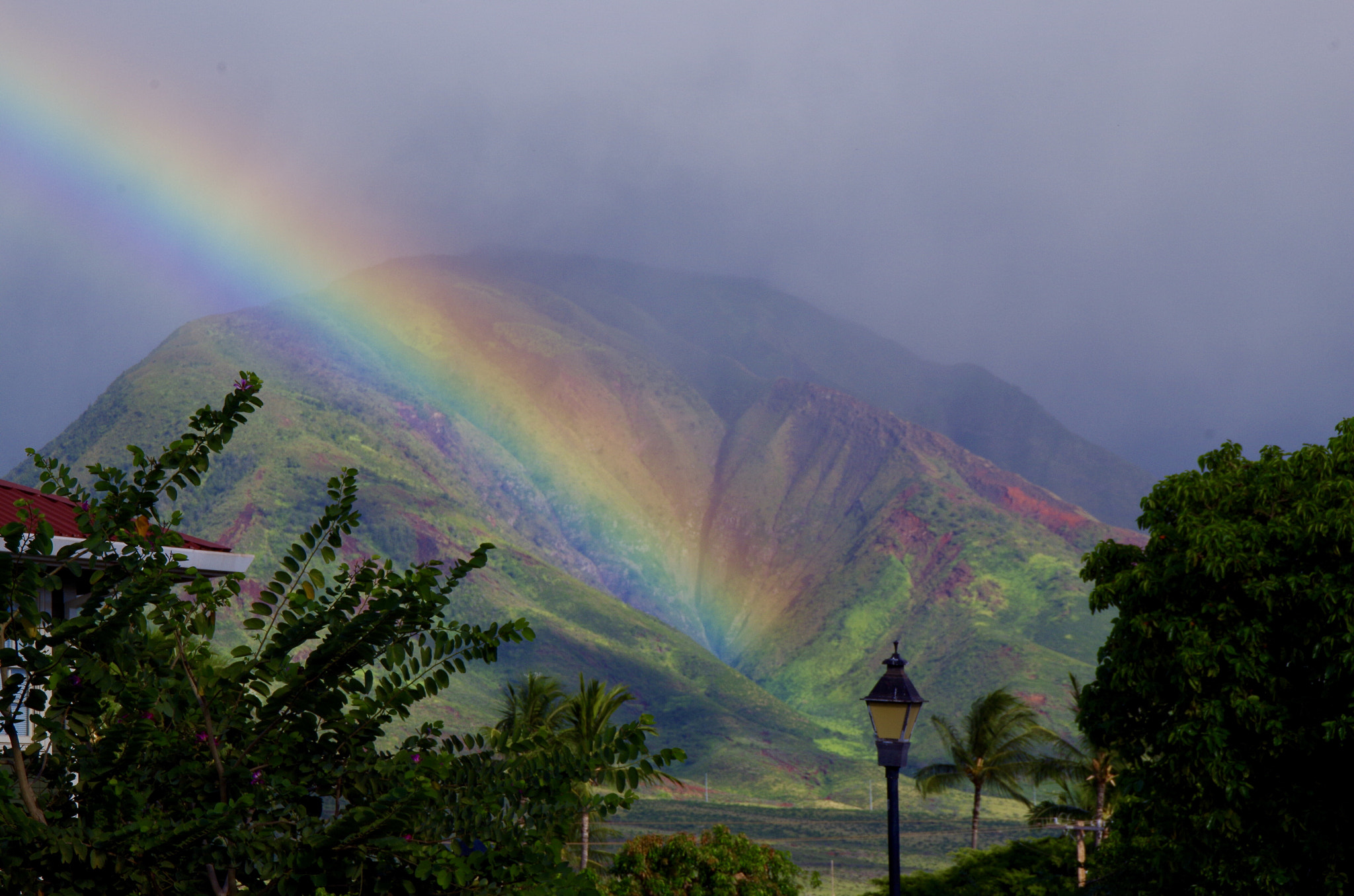 Pentax K-50 sample photo. Beautiful rainbow in maui photography
