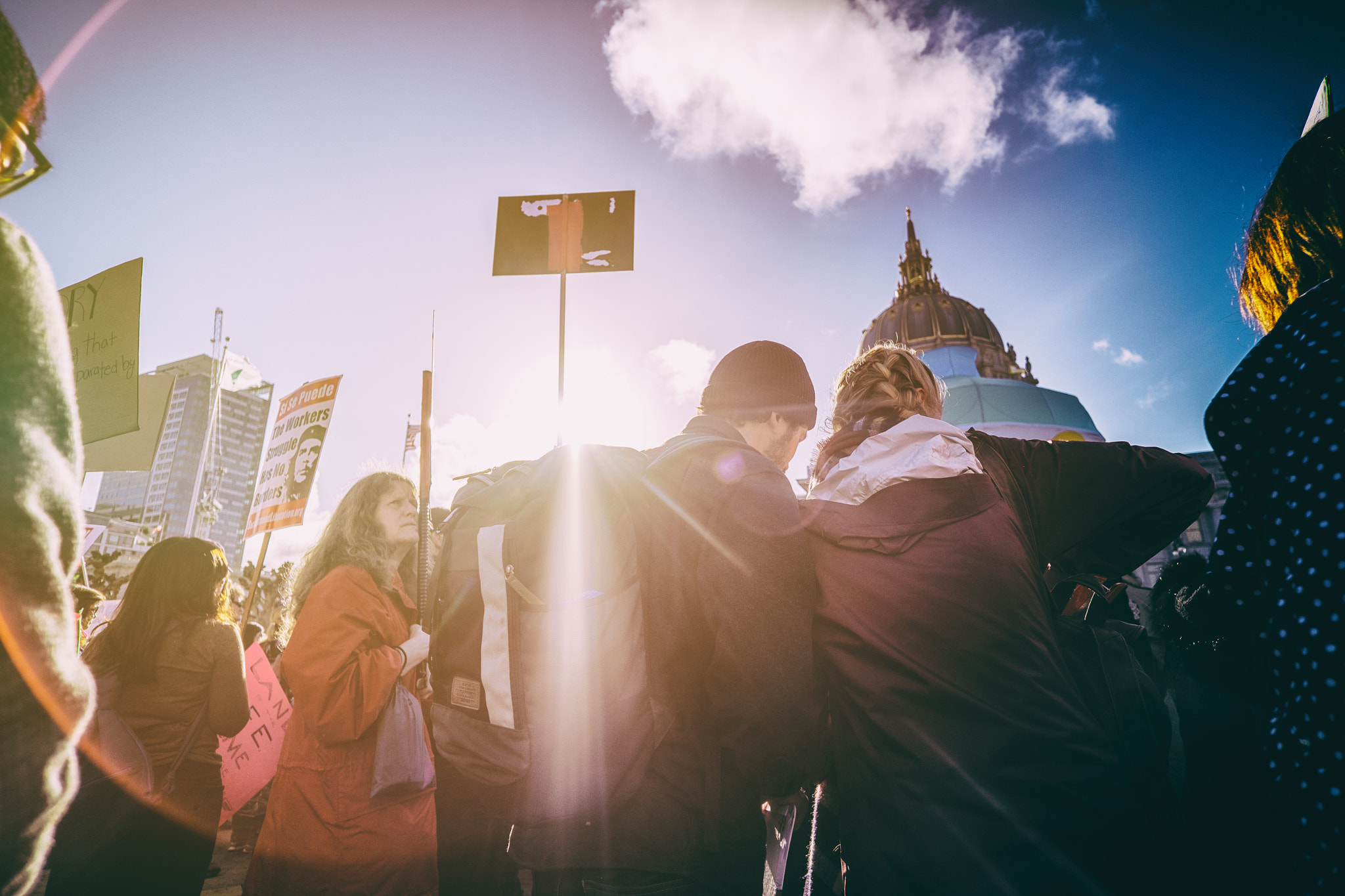 ZEISS Touit 12mm F2.8 sample photo. #nowallnoban protest - san francisco photography