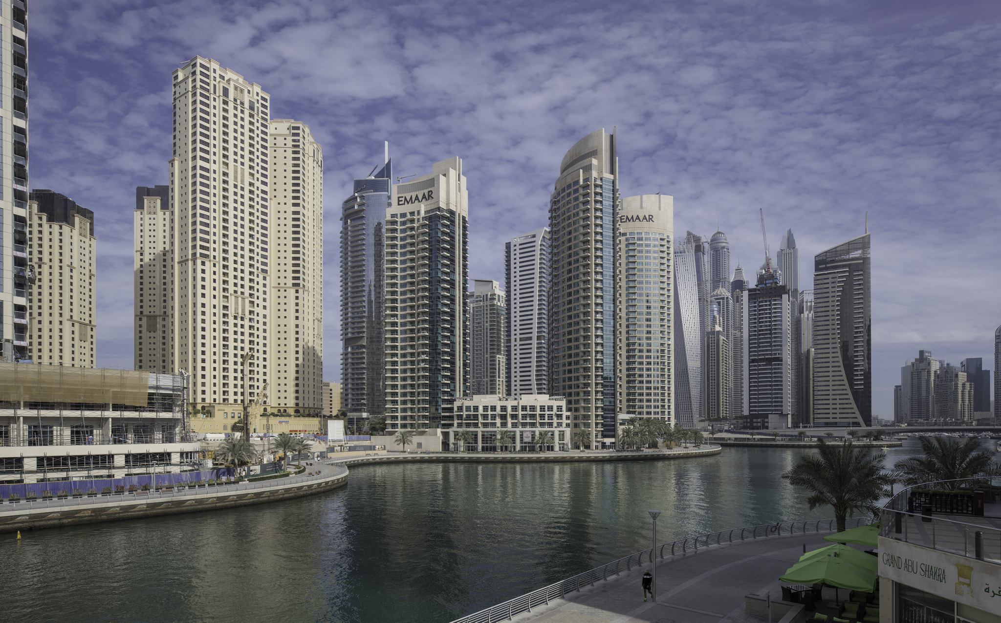 Canon EOS 5D Mark IV + Canon TS-E 24.0mm f/3.5 L II sample photo. Dubai marina panorama photography