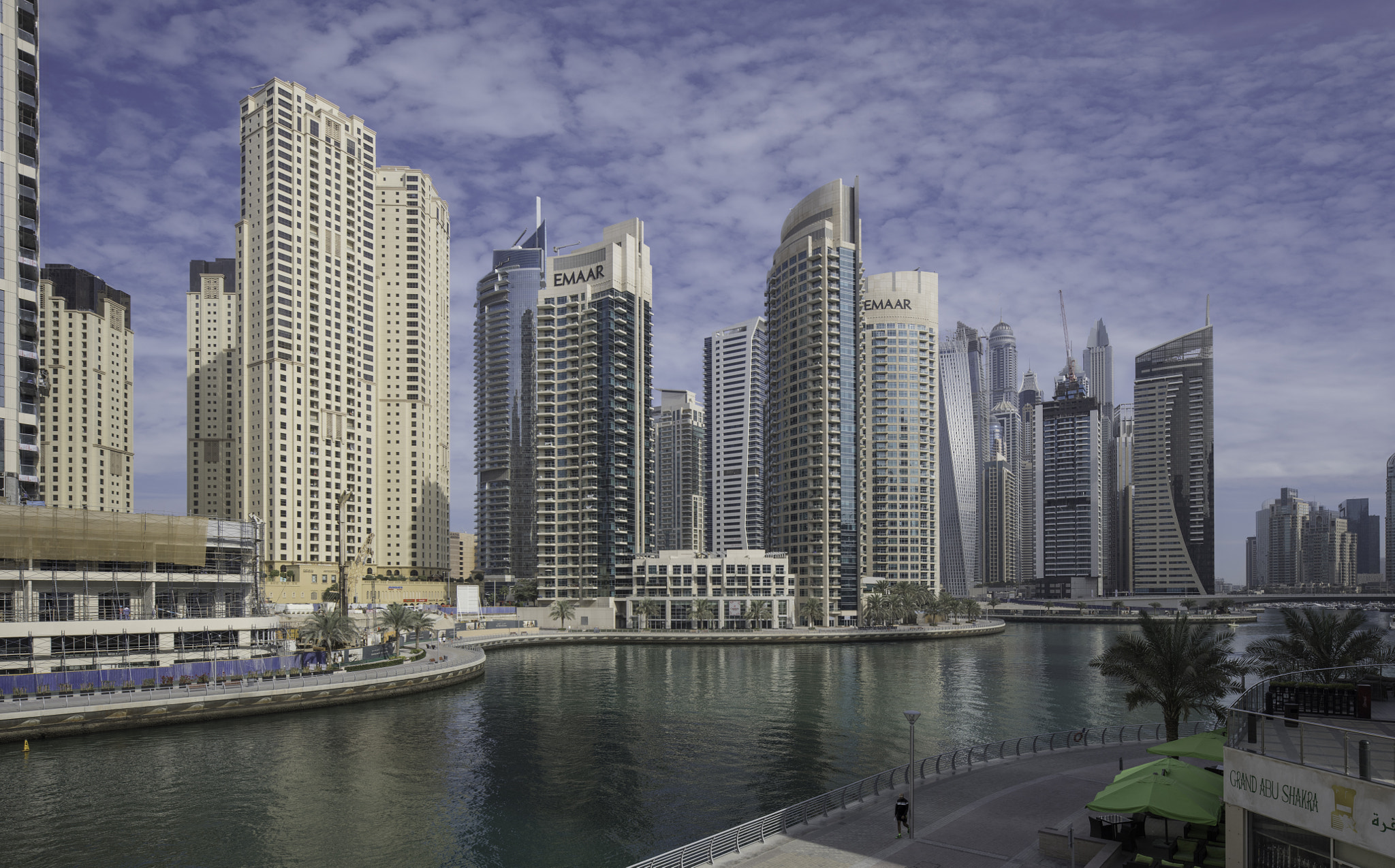 Canon TS-E 24.0mm f/3.5 L II sample photo. Dubai marina panorama photography