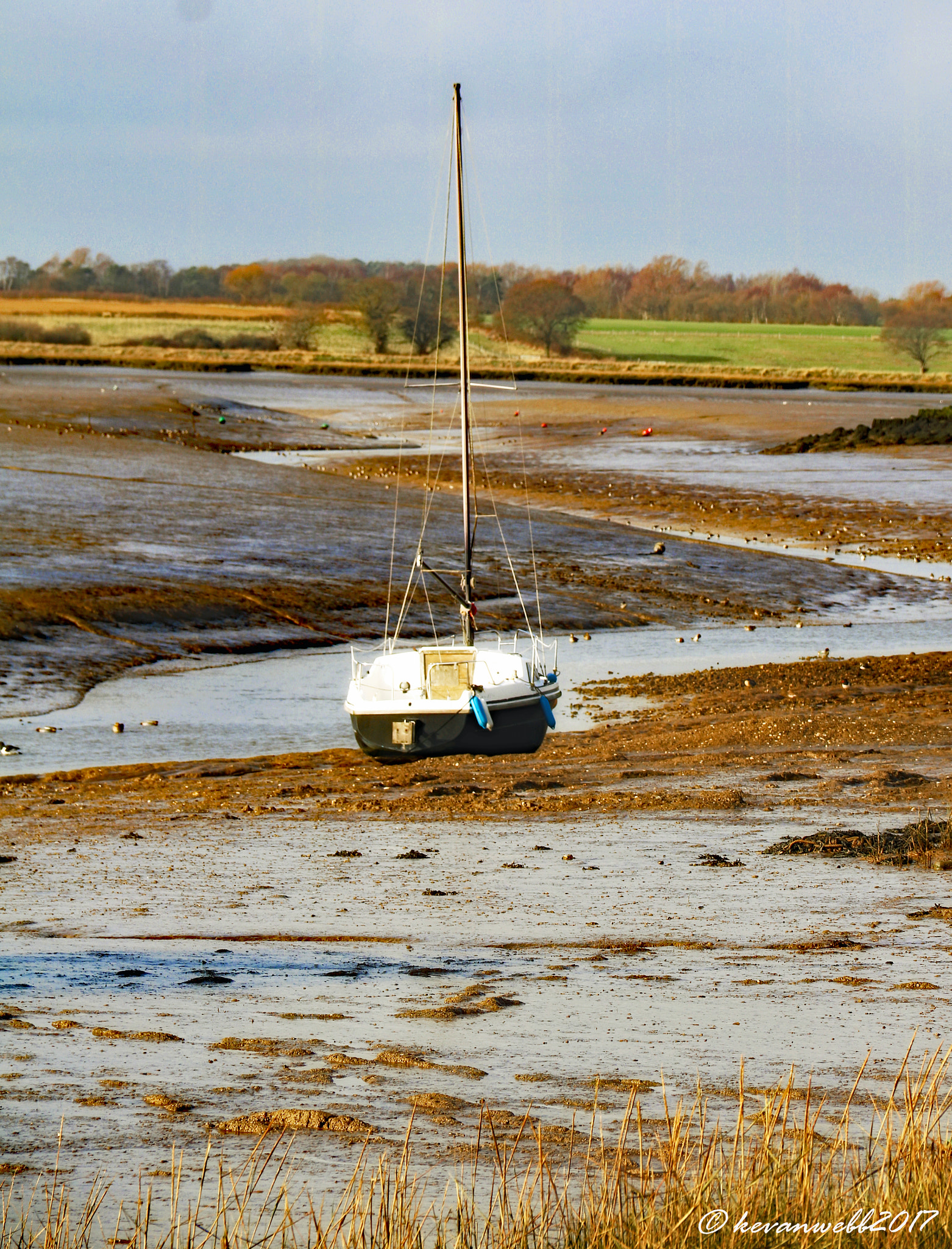 Canon EOS 760D (EOS Rebel T6s / EOS 8000D) + Canon EF-S 18-135mm F3.5-5.6 IS sample photo. Low tide on estuary photography