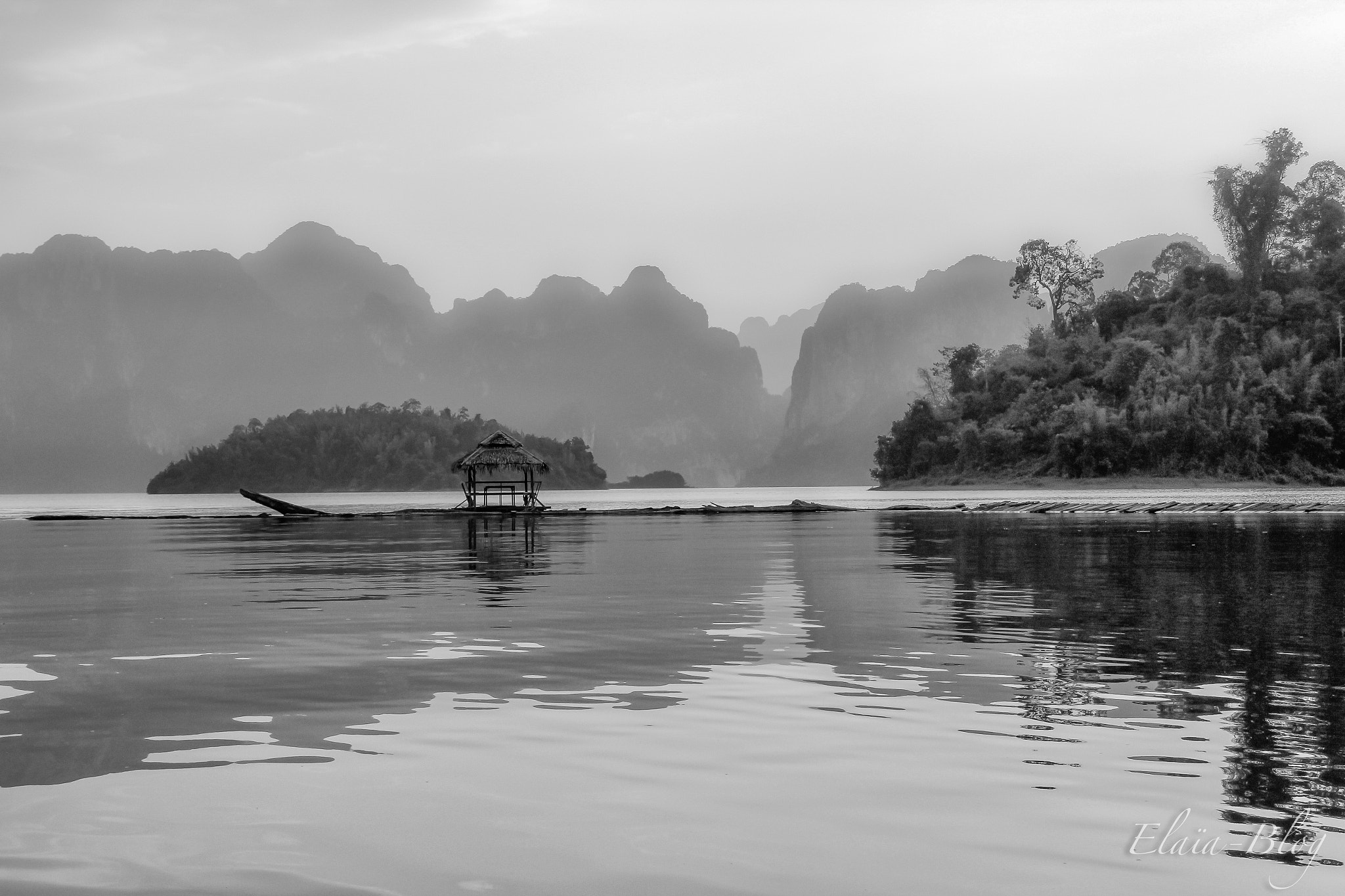 Sigma 18-125mm F3.8-5.6 DC OS HSM sample photo. Khao sok lake b&w photography