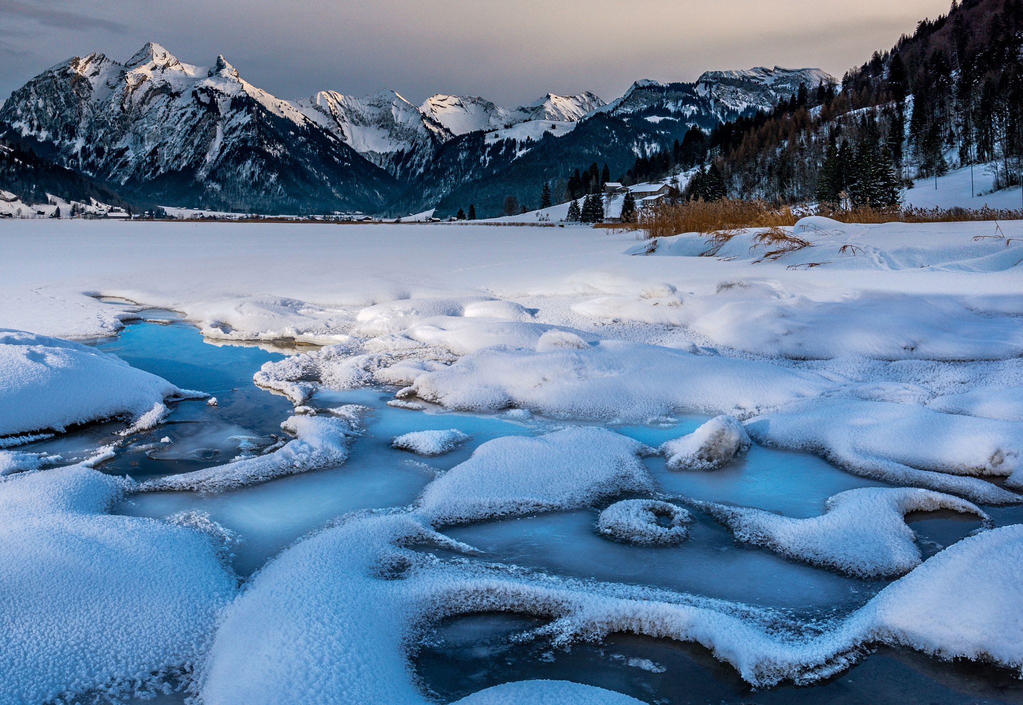 Sony ILCA-77M2 + Sigma 18-35mm F1.8 DC HSM Art sample photo. The frozen lake photography