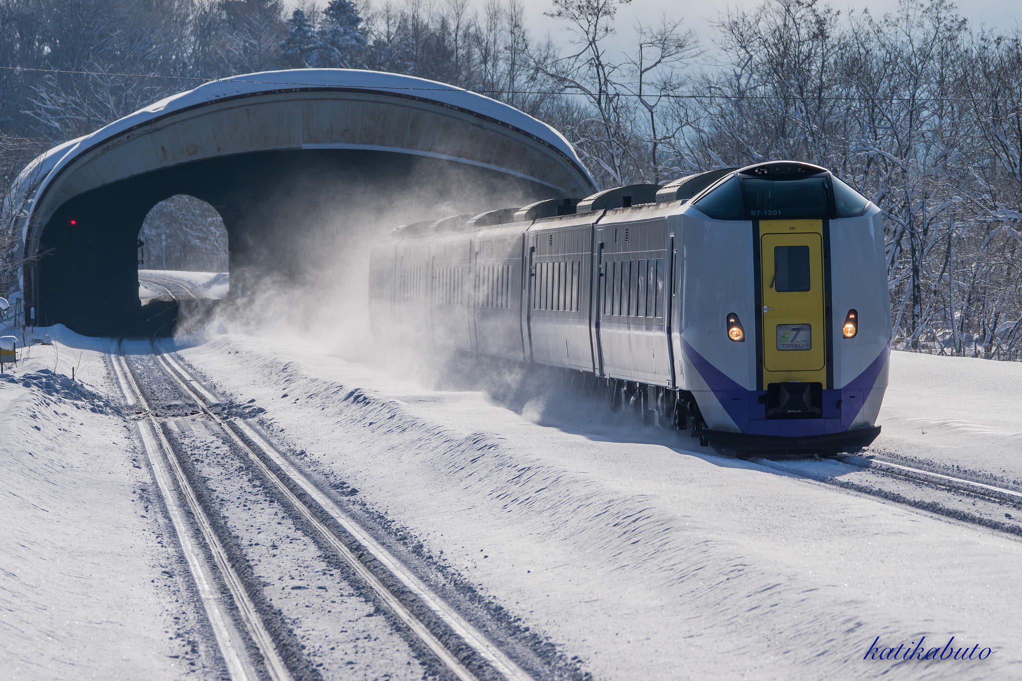 Sony 70-300mm F4.5-5.6 G SSM sample photo. Go through a snowshed photography